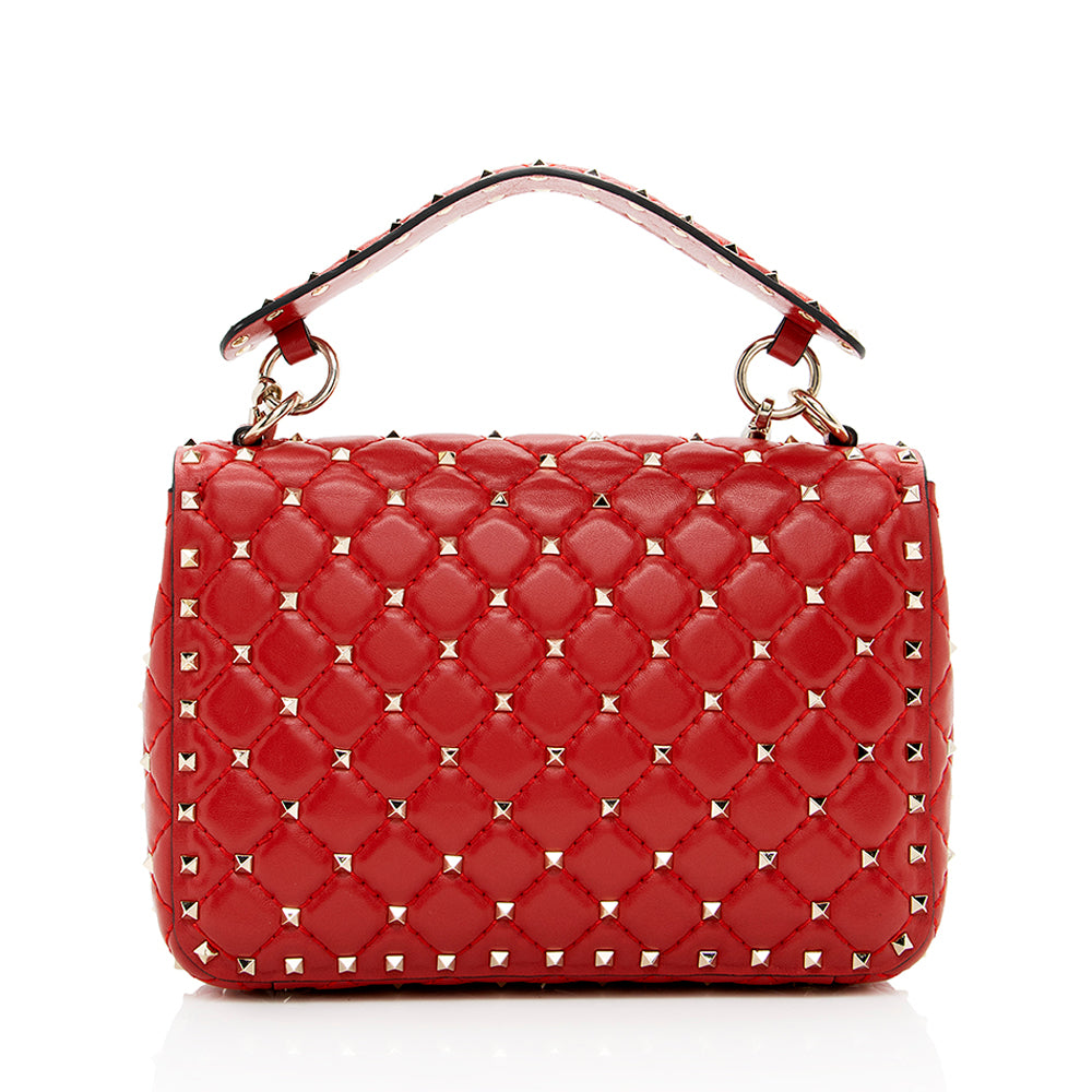 Valentino Calfskin Rockstud Spike Up Chain Shoulder Bag