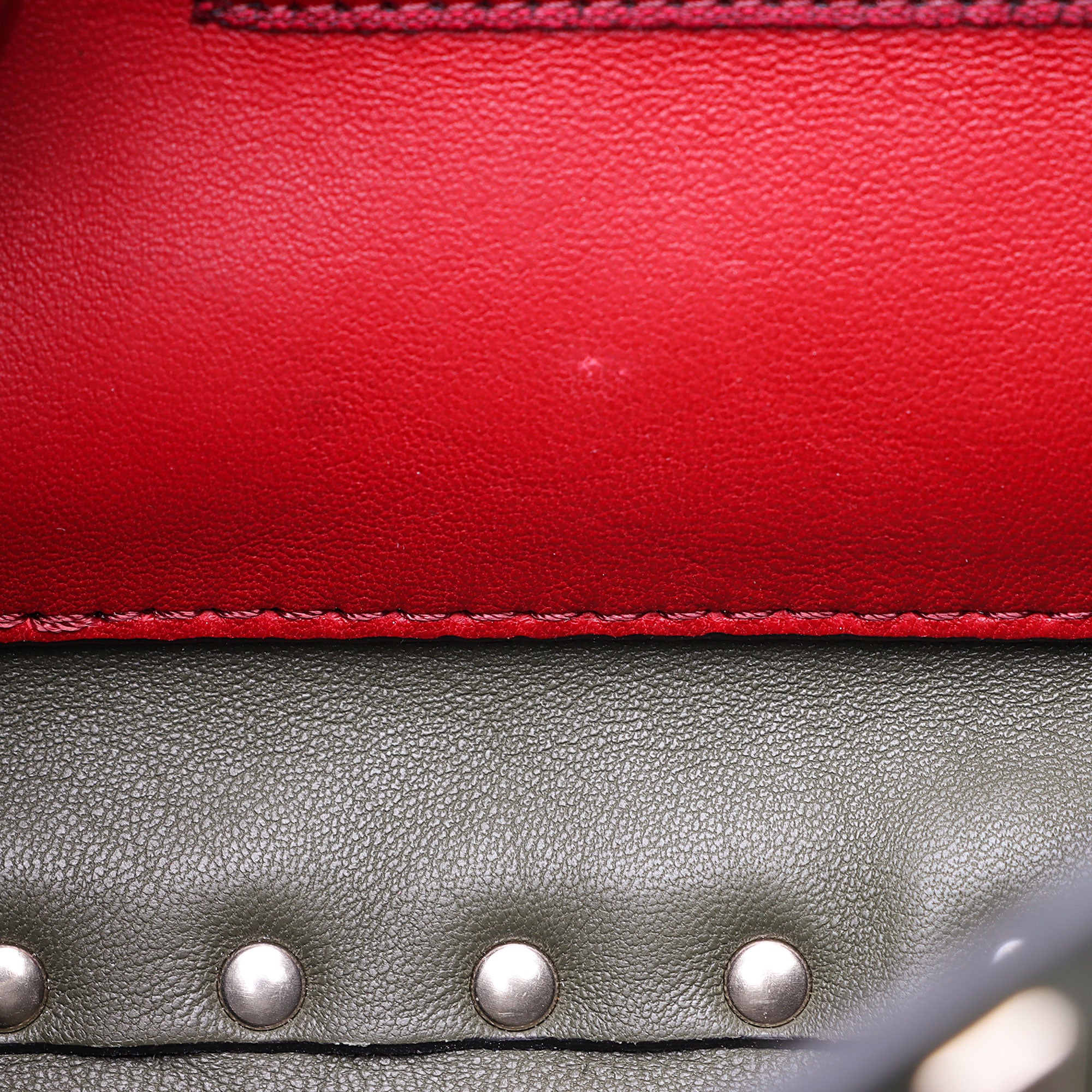 Valentino Calfskin Rockstud Spike Up Chain Shoulder Bag (SHF-a2oPsZ)