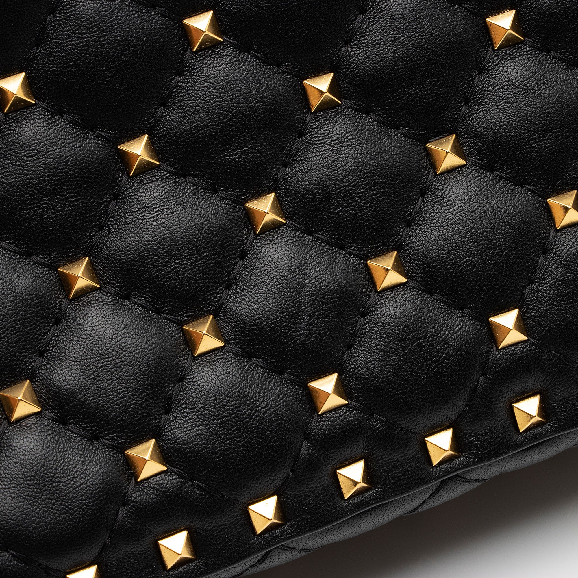 Valentino Calfskin Rockstud Spike Up Shoulder Bag (SHF-wWnaqz)