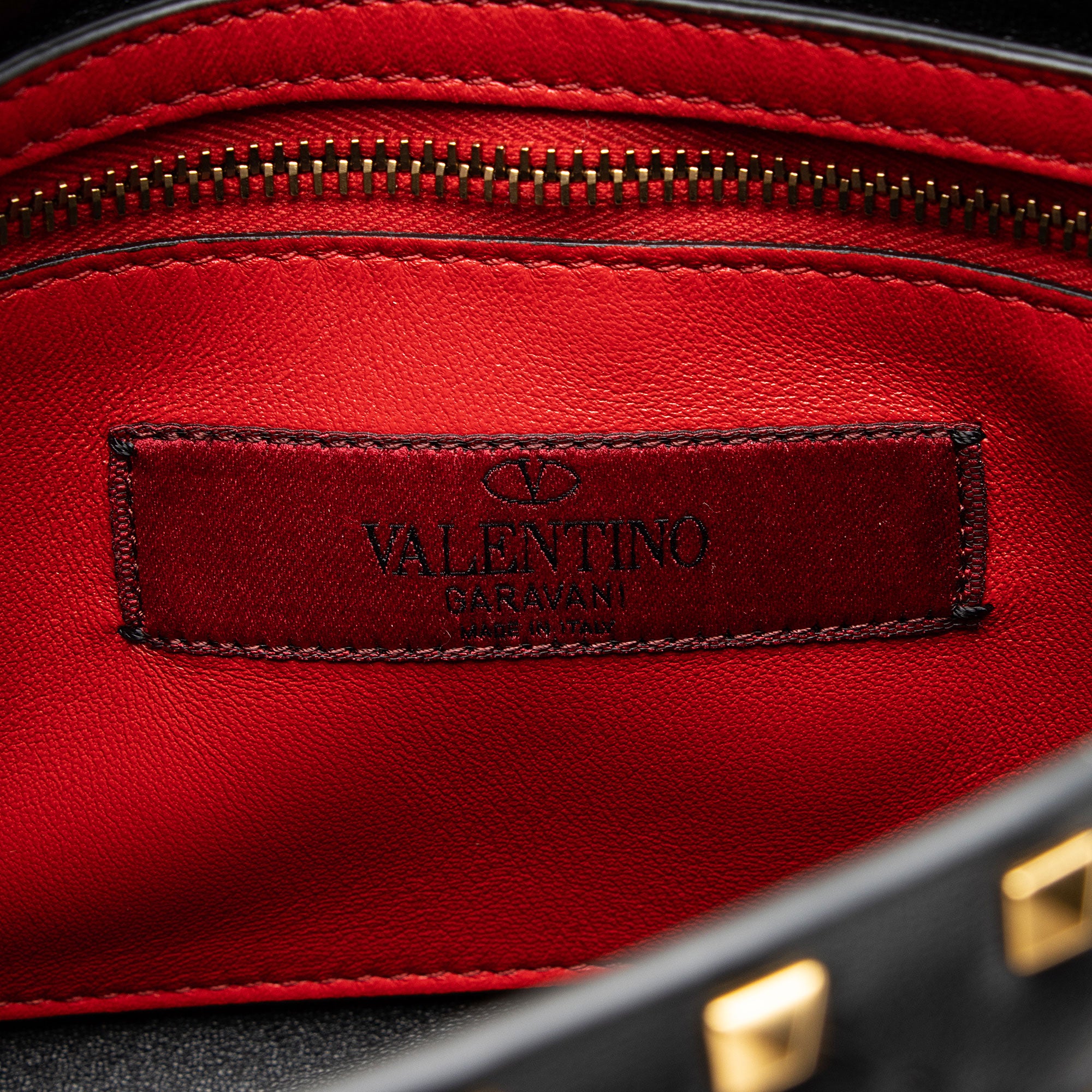 Valentino Calfskin Rockstud Spike Up Shoulder Bag (SHF-wWnaqz)