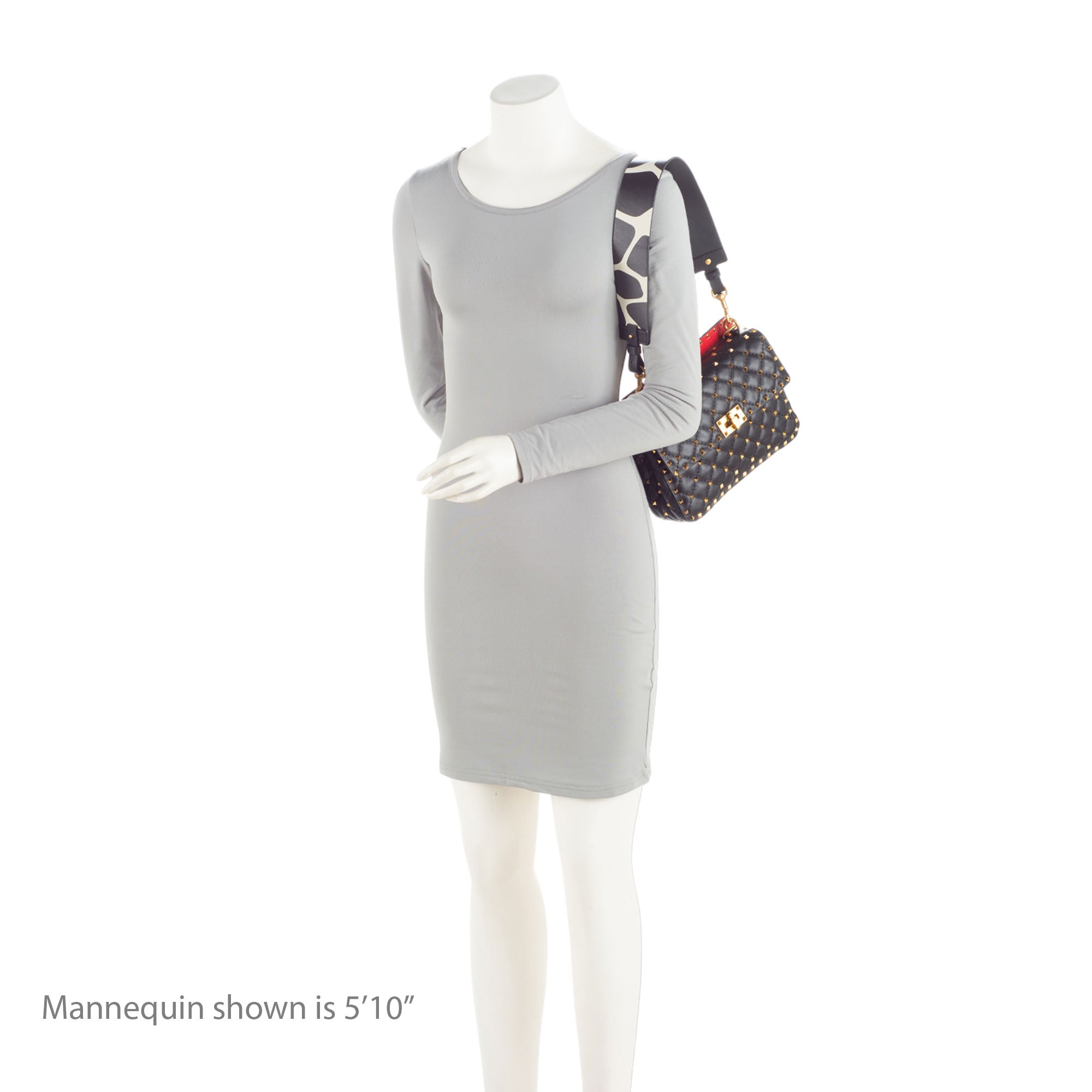 Valentino Calfskin Rockstud Spike Up Shoulder Bag (SHF-wWnaqz)