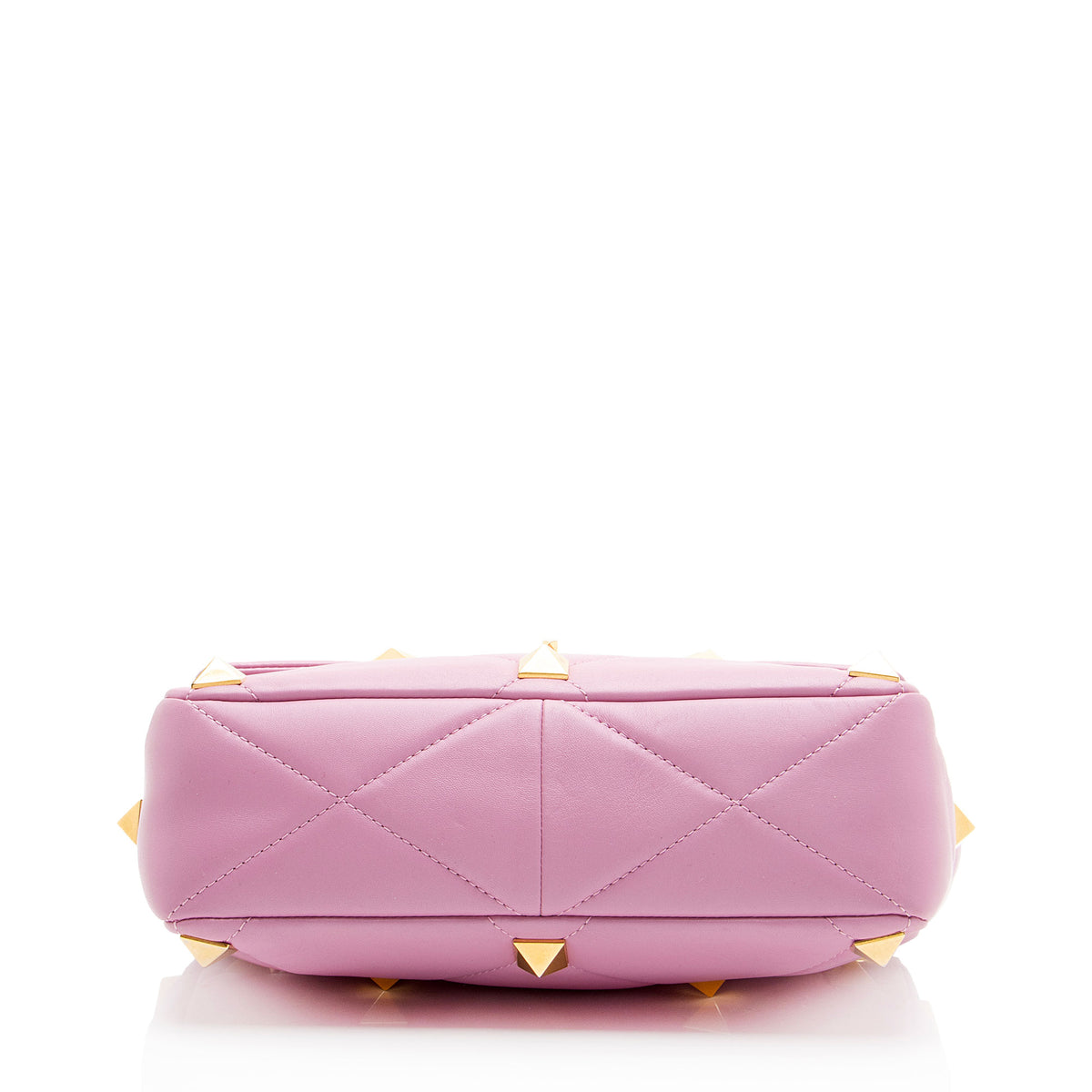 Valentino Calfskin Roman Stud Medium Shoulder Bag
