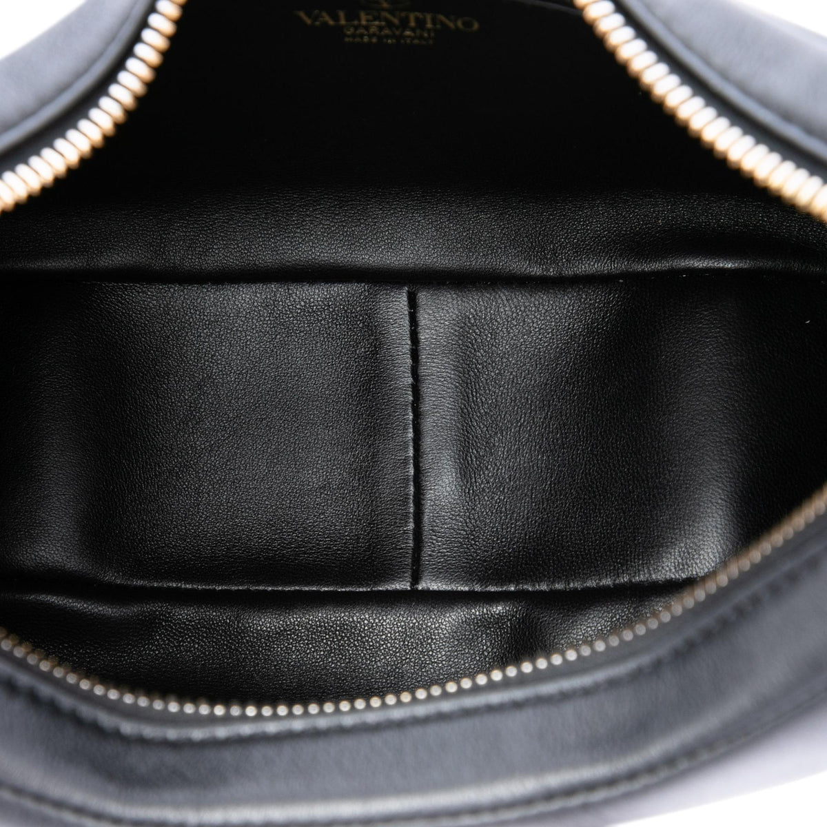 Valentino Calfskin Stud Sign Zip Hobo