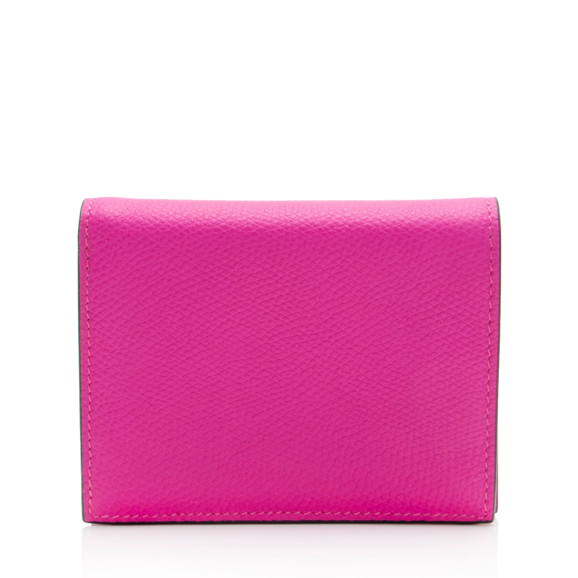 Valentino Calfskin VLogo Compact Wallet