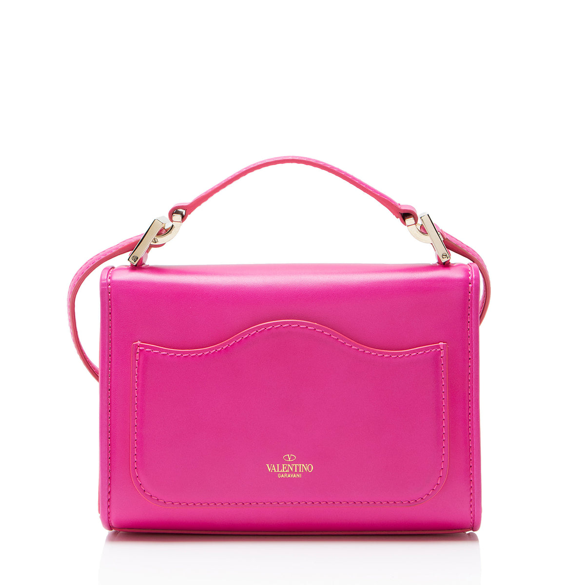 Valentino Calfskin VLogo Signature Shoulder Bag