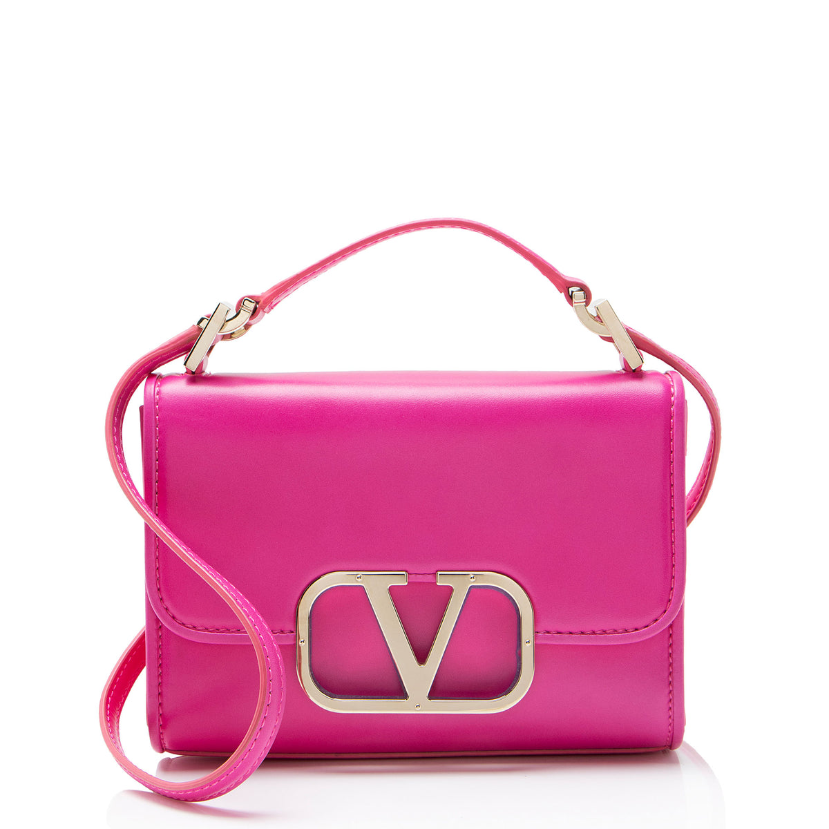 Valentino Calfskin VLogo Signature Shoulder Bag
