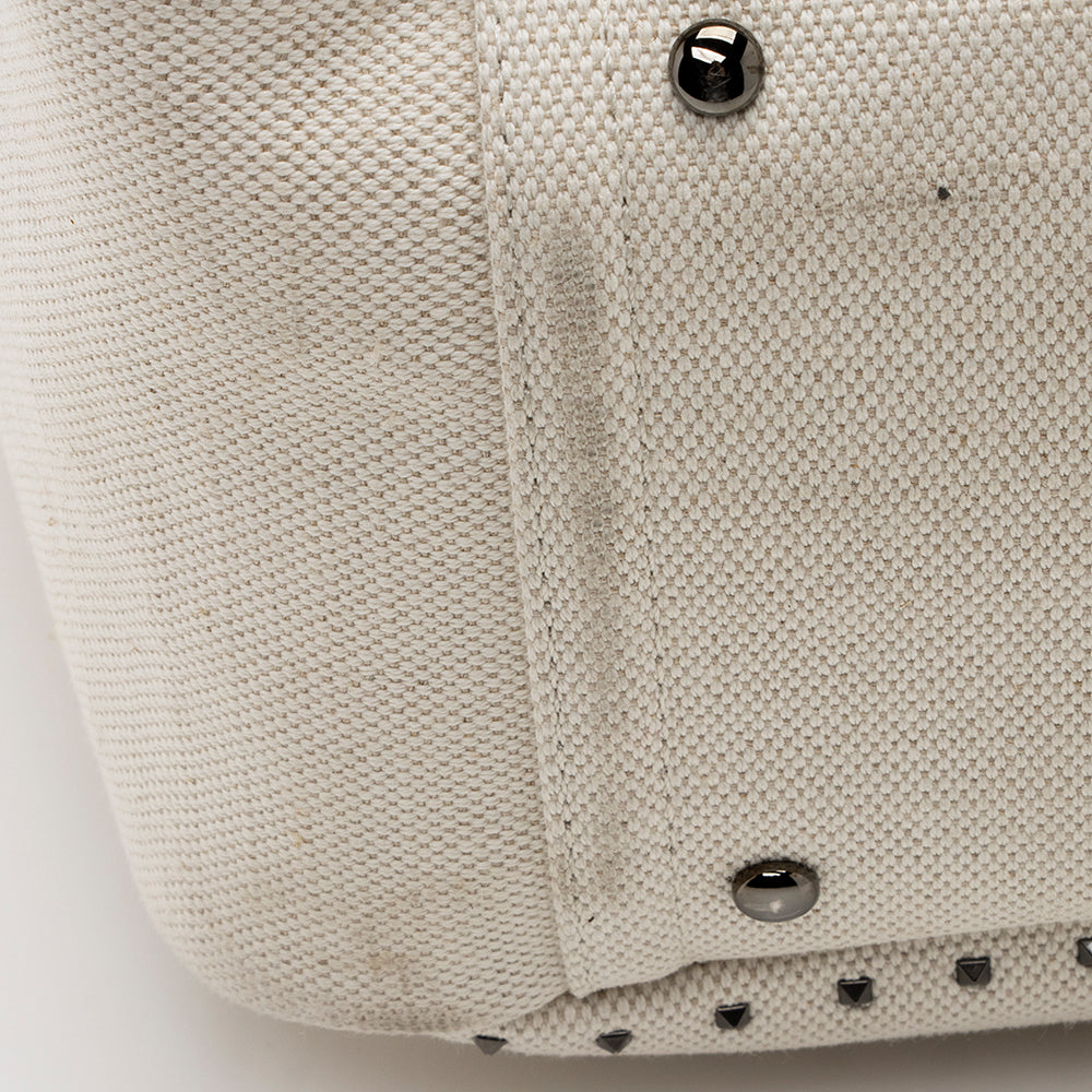 Valentino Canvas Pleated Atelier 01 Tote (SHF-22018)