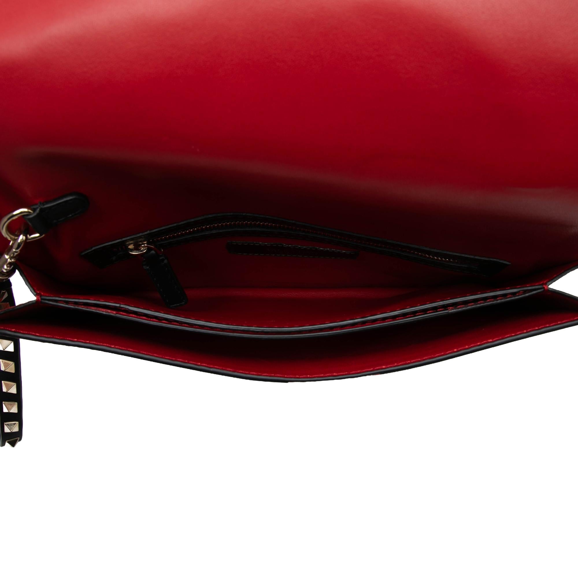 Valentino Canvas and Nappa Camouflage Rockstud Wristlet Clutch