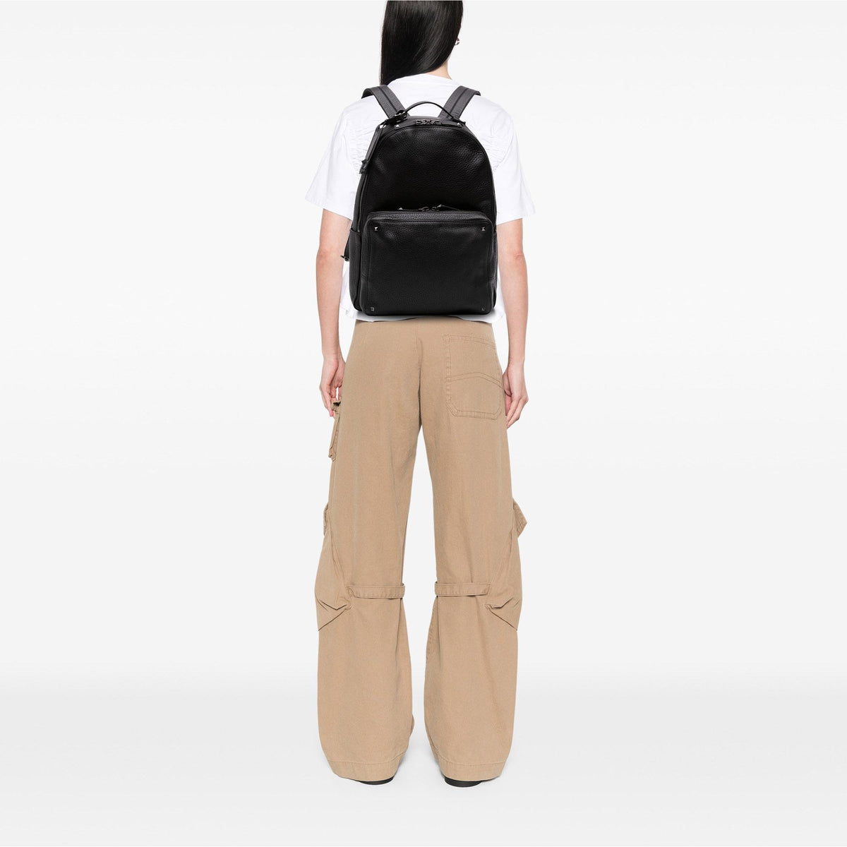 Valentino Grained Calfskin Rockstud Backpack