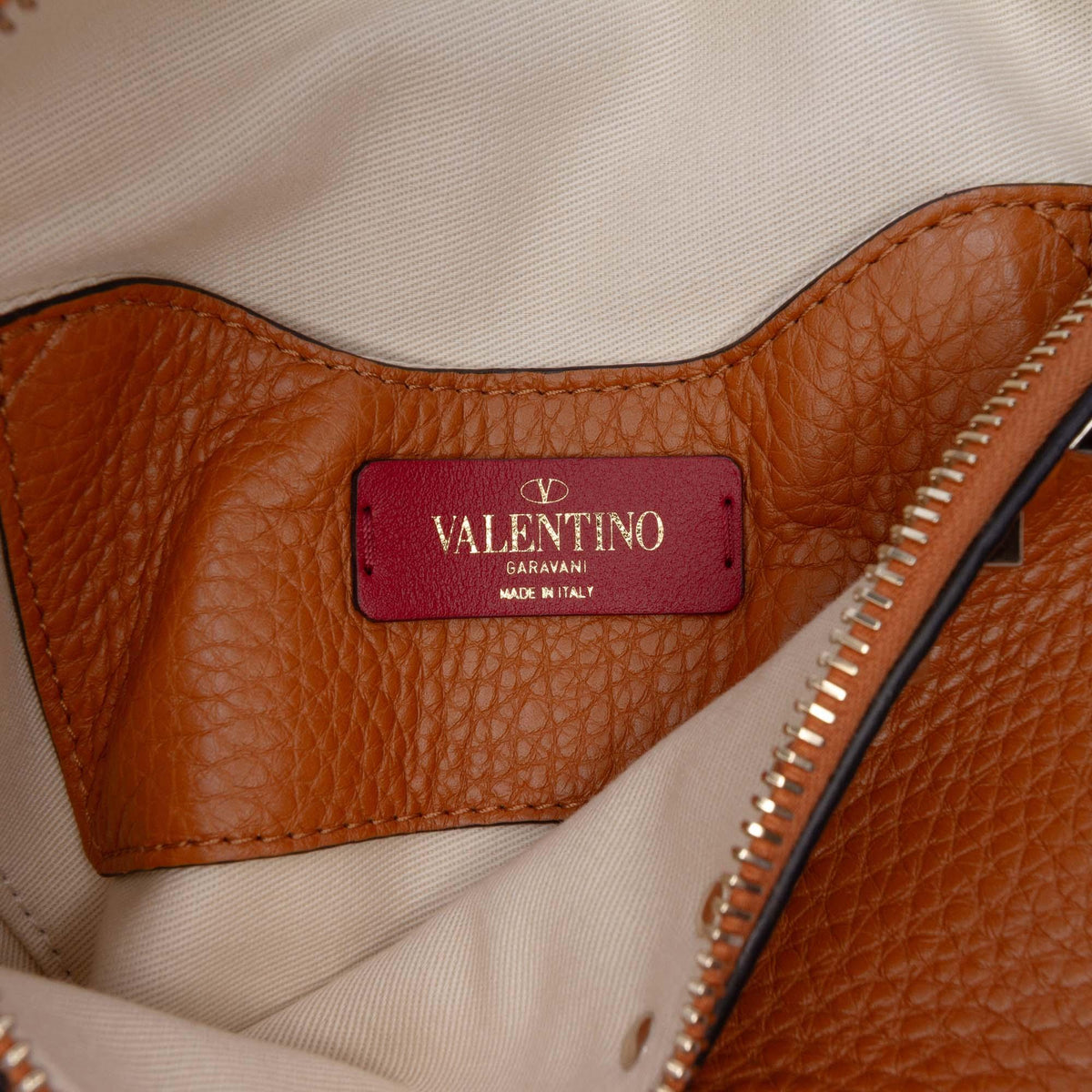Valentino Grained Calfskin Rockstud Belt Bag