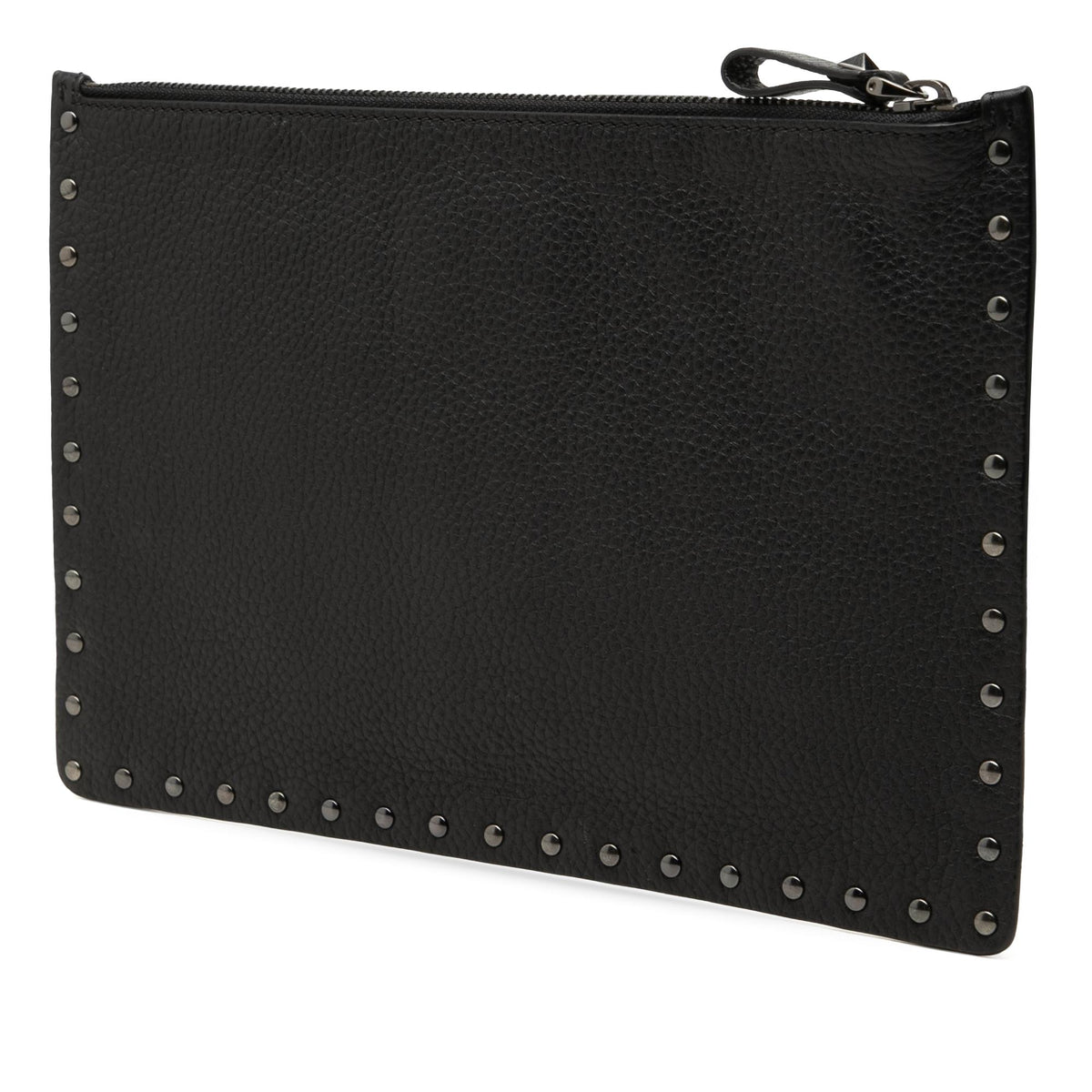 Valentino Grained Calfskin Rockstud Clutch