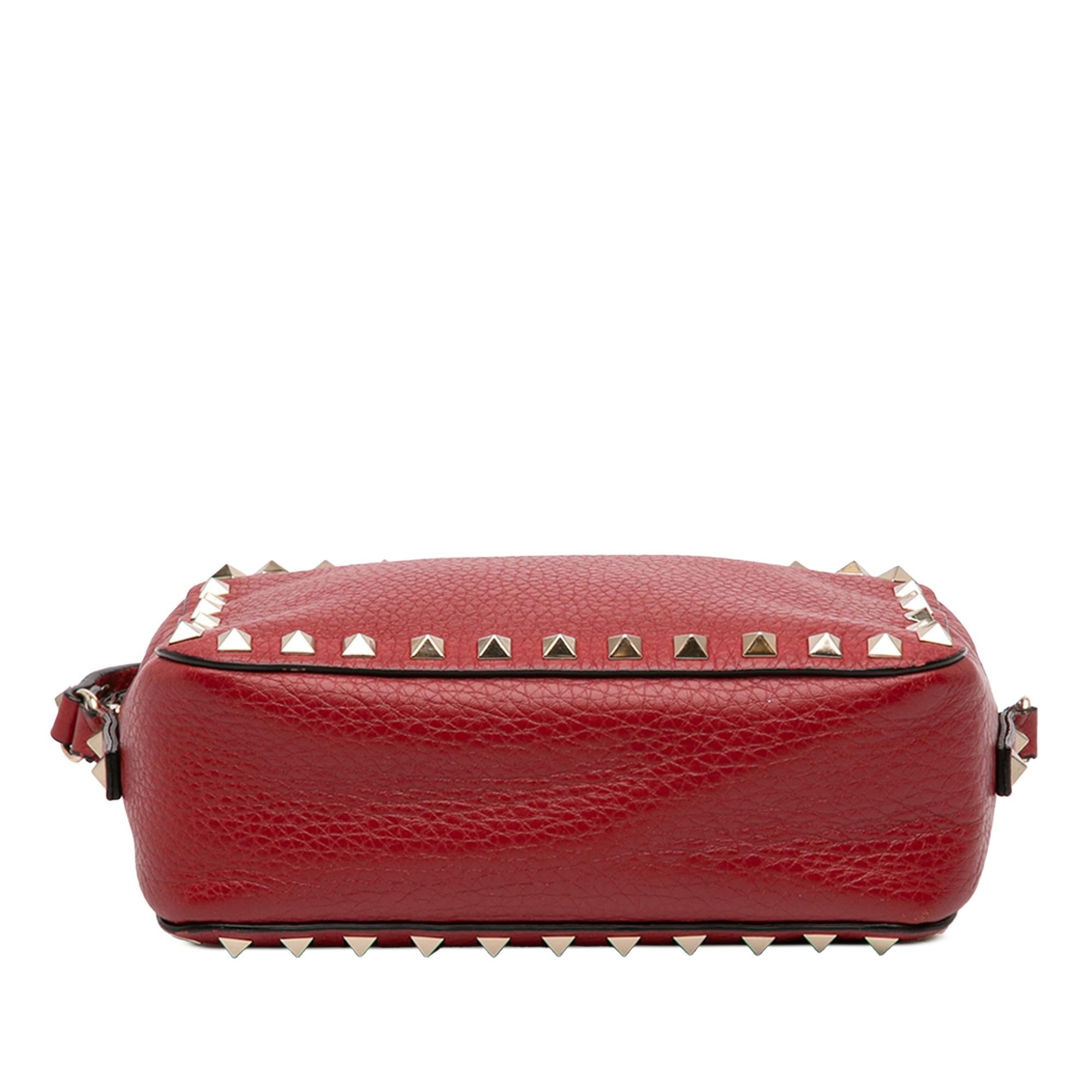 Valentino Grainy Calfskin Rockstud Camera Bag