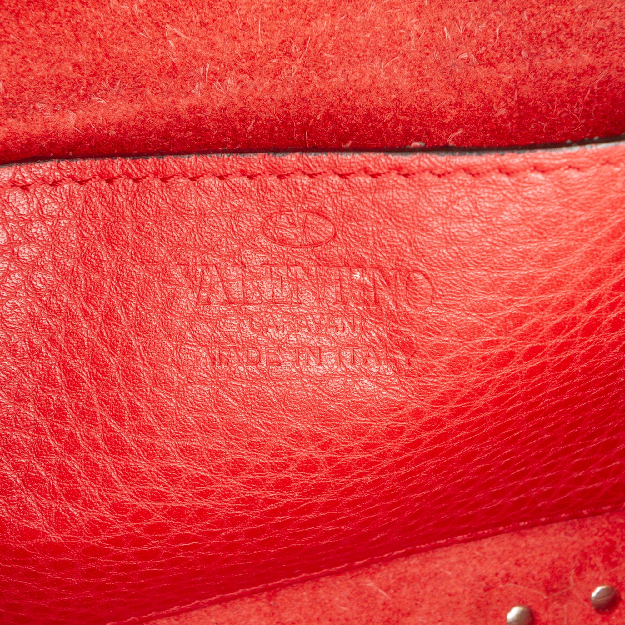 Valentino Grainy Calfskin Rockstud Camera Bag