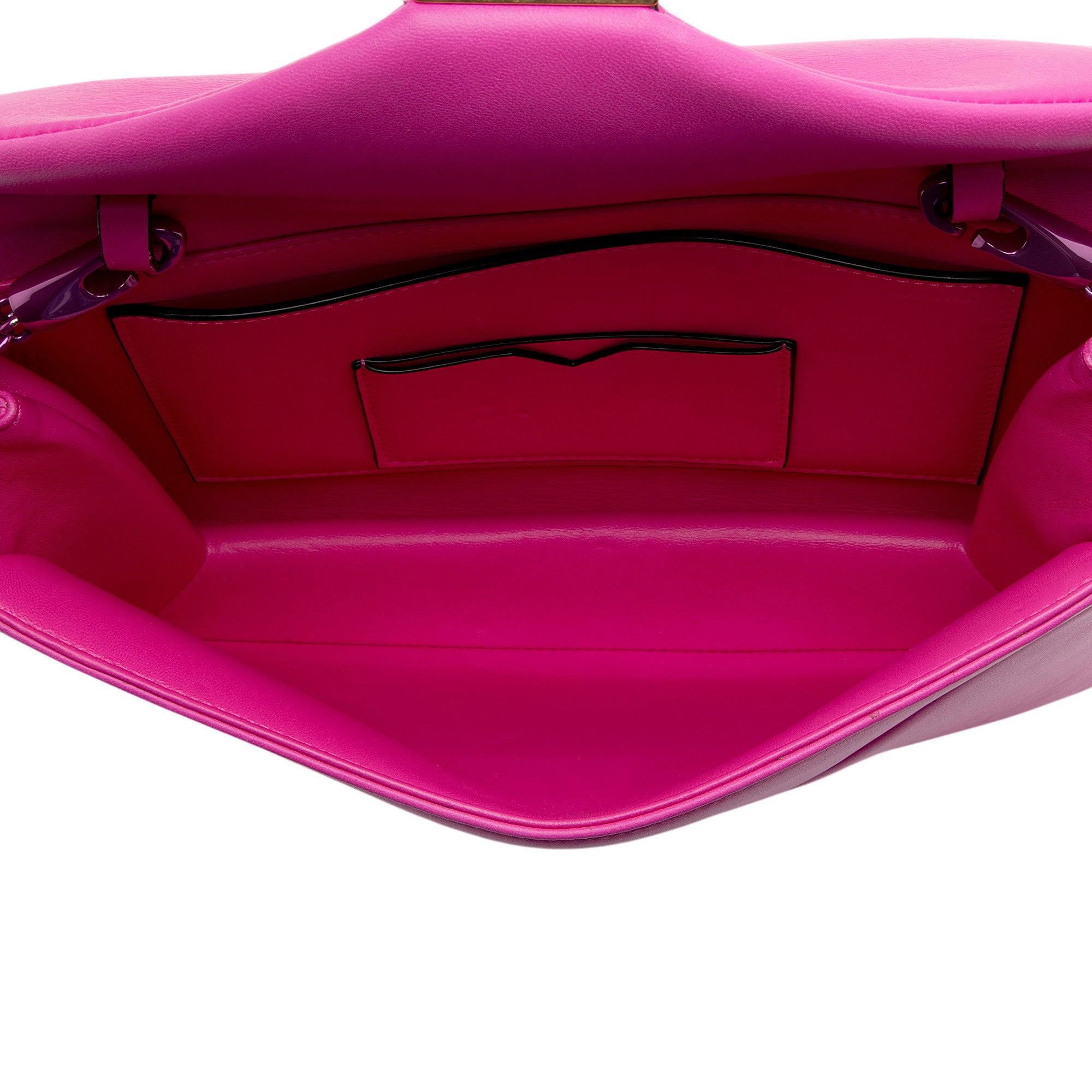 Valentino Lambskin One Stud Shoulder Bag