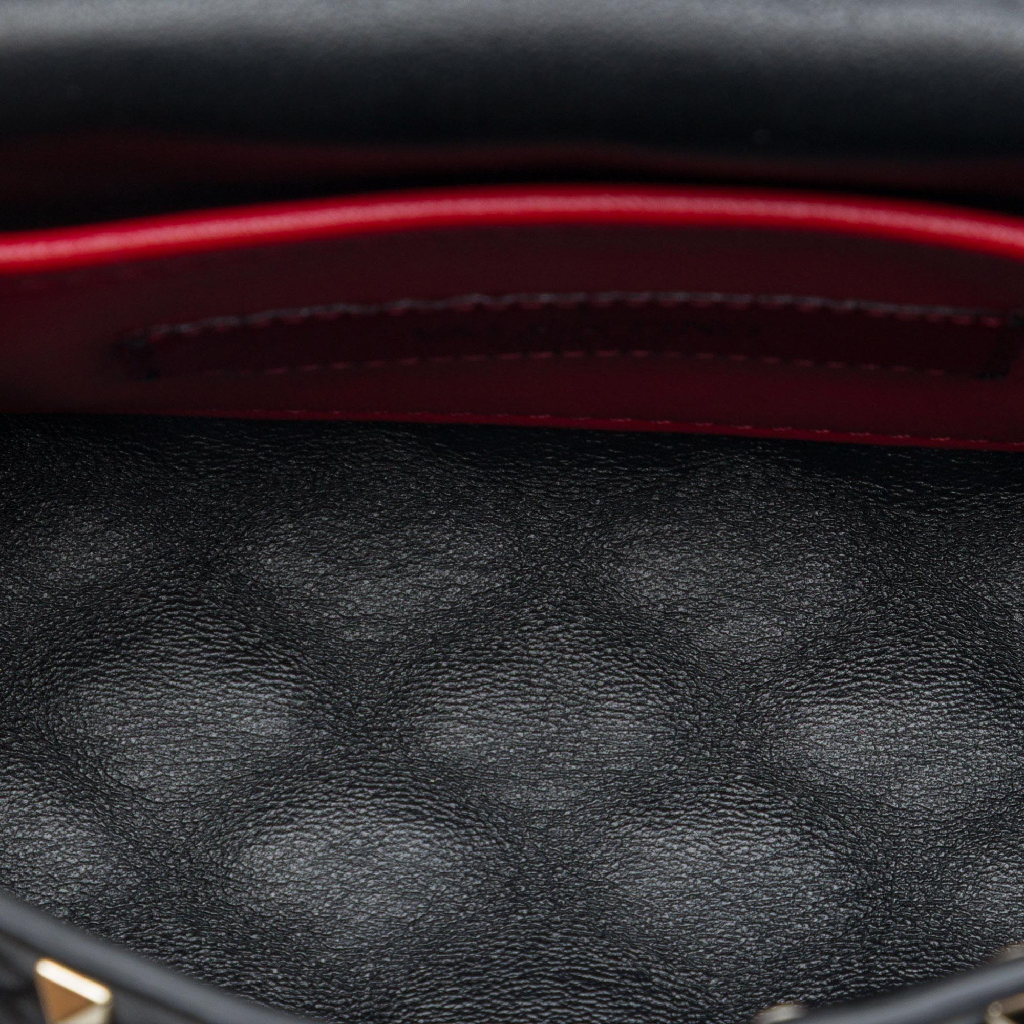 Valentino Lambskin Rockstud Spike Belt Bag