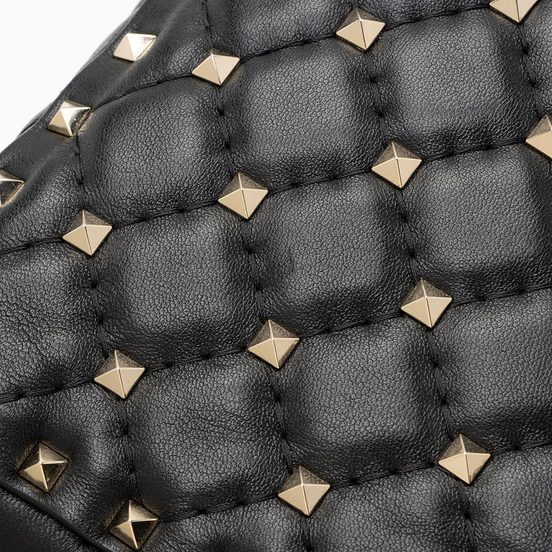 Valentino Lambskin Rockstud Spike Chain Shoulder Bag (SHF-GrvCg8)