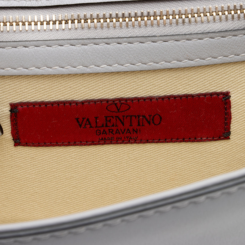 Valentino Calfskin Glam Lock Small Shoulder Bag (SHF-7ggMwP)