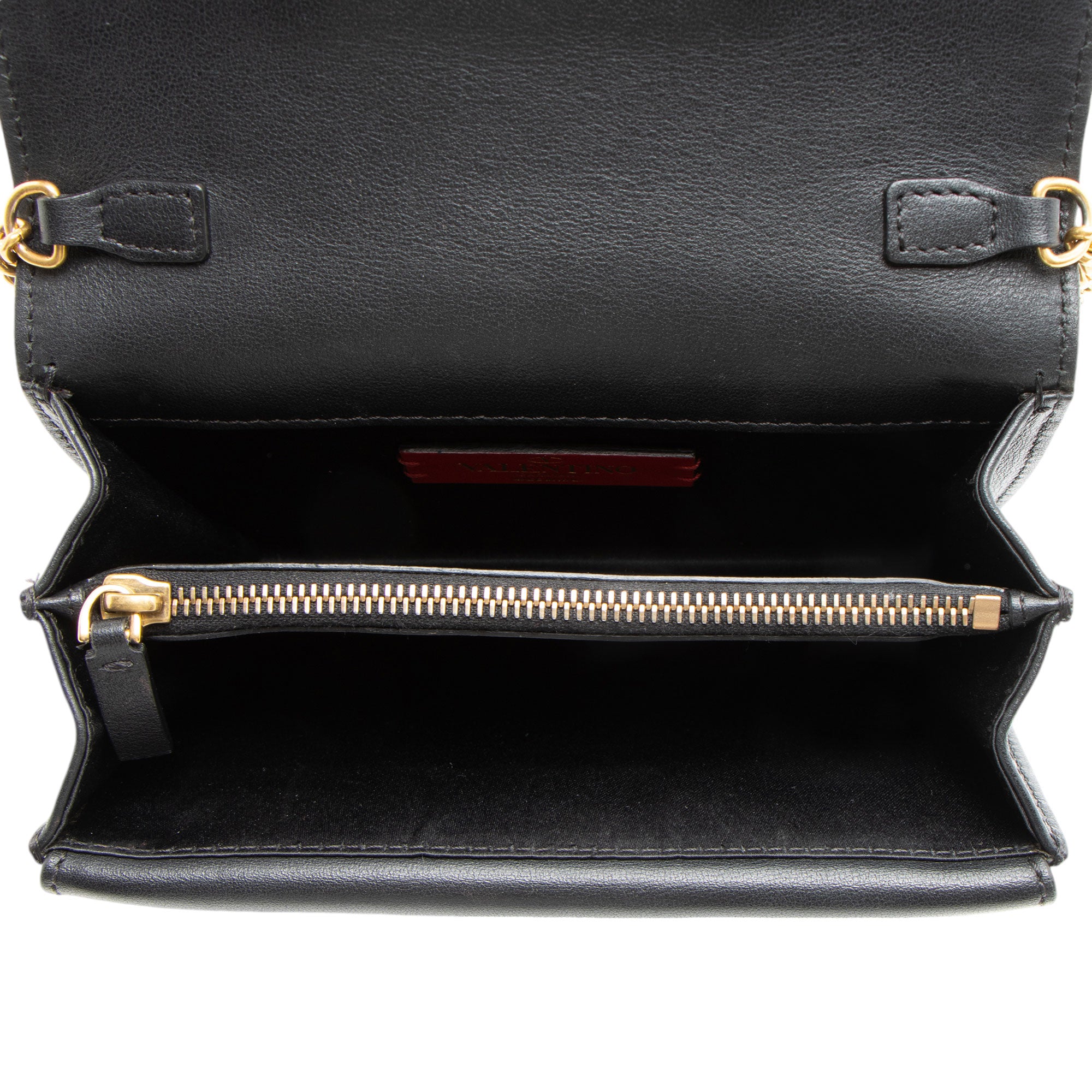 Valentino Leather Ribbon Vlogo Crossbody (SHF-JMXoCh)
