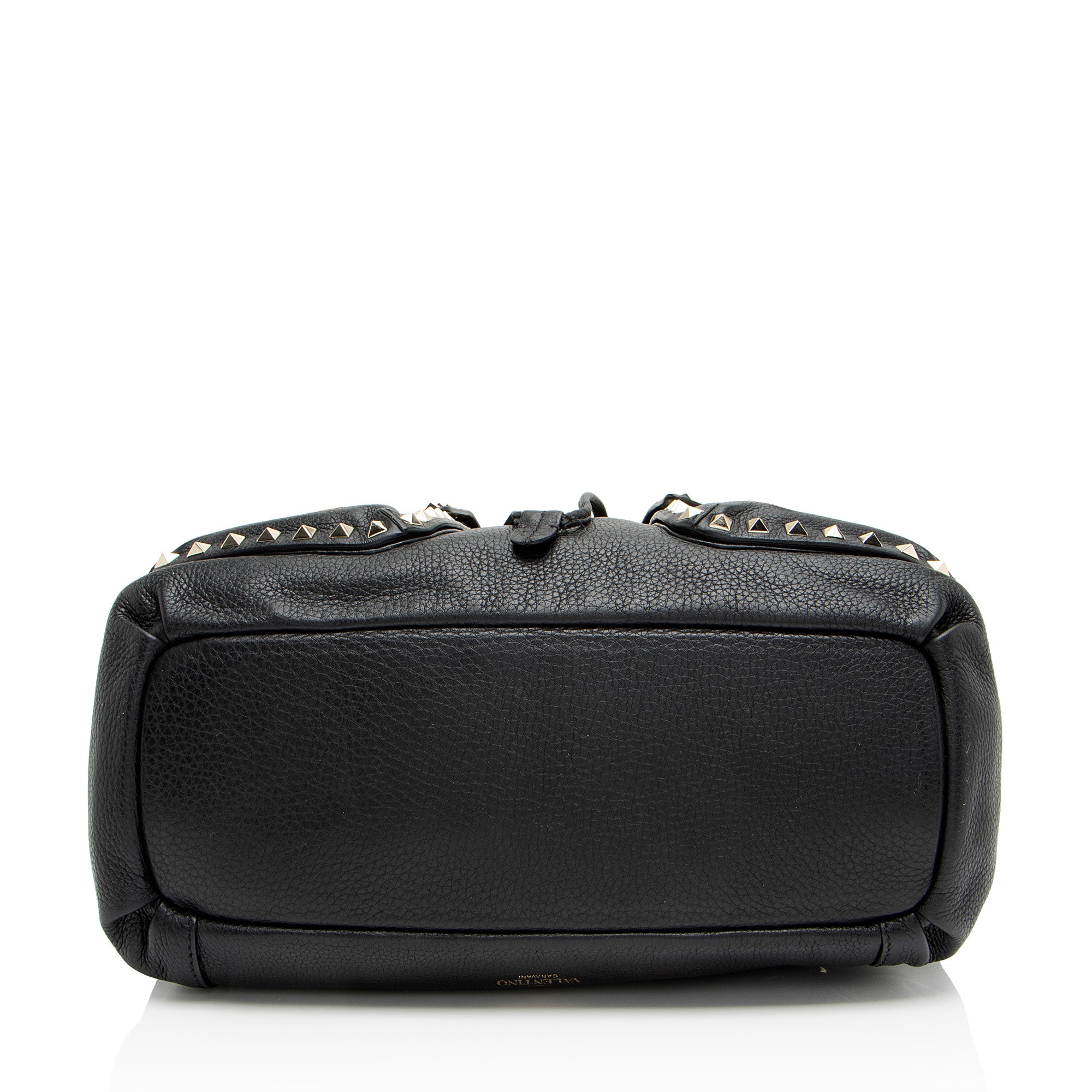 Valentino Leather Rockstud Double Pocket Backpack