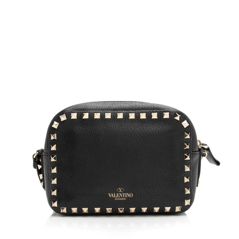 Authentic Valentino Garavani Rockstud Mini Crossbody Camera Bag