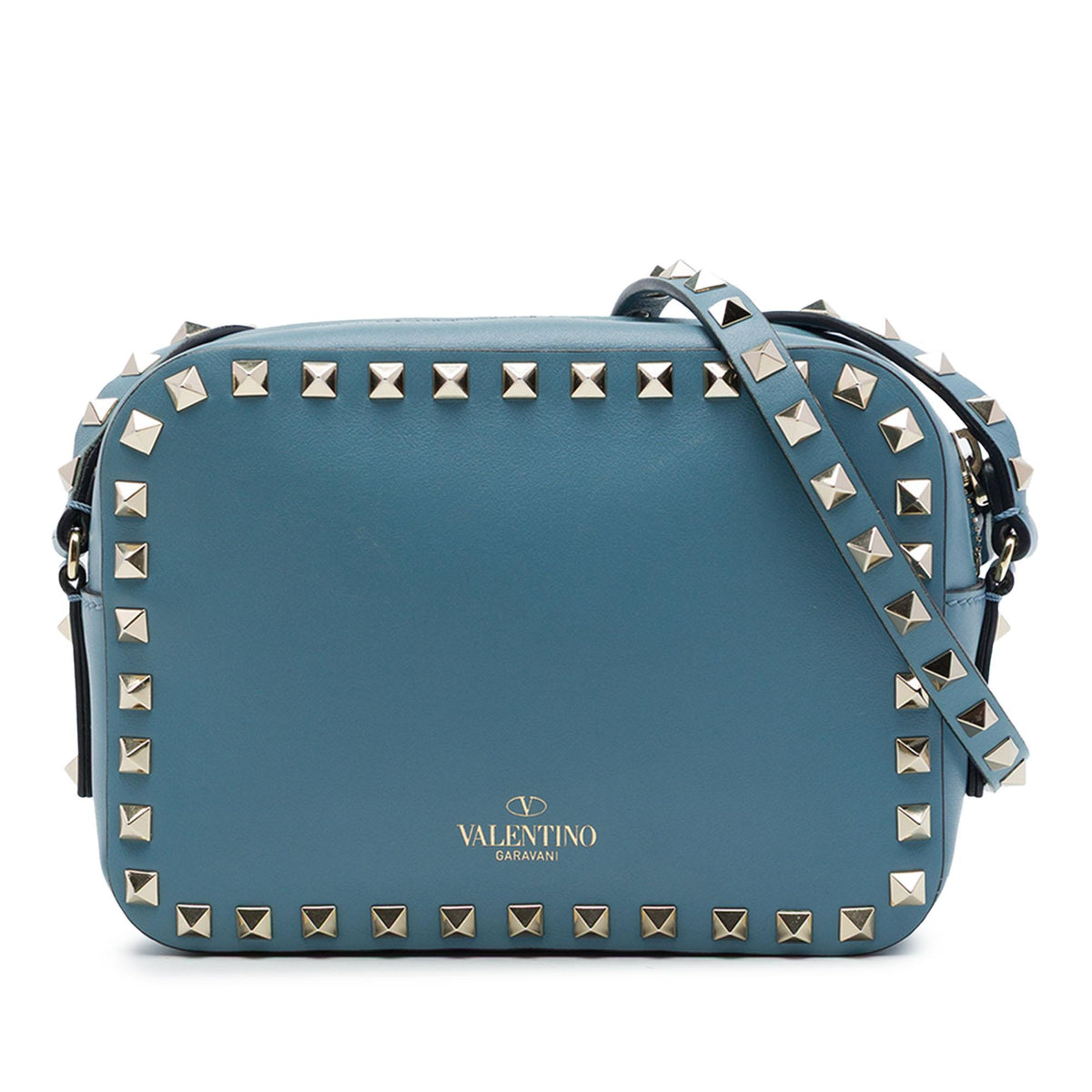 Valentino Leather Rockstud Camera Bag