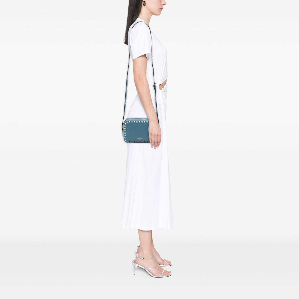 Valentino Leather Rockstud Camera Bag