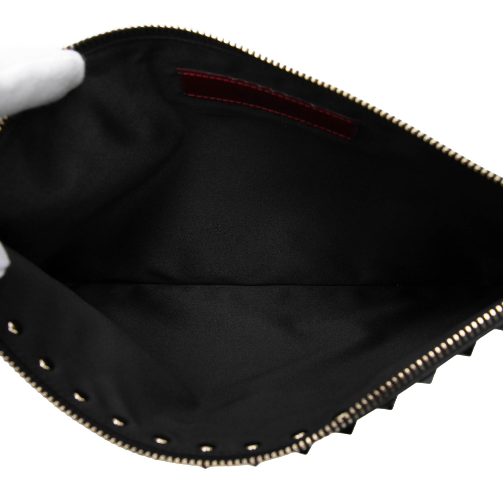 Valentino Leather Rockstud Clutch