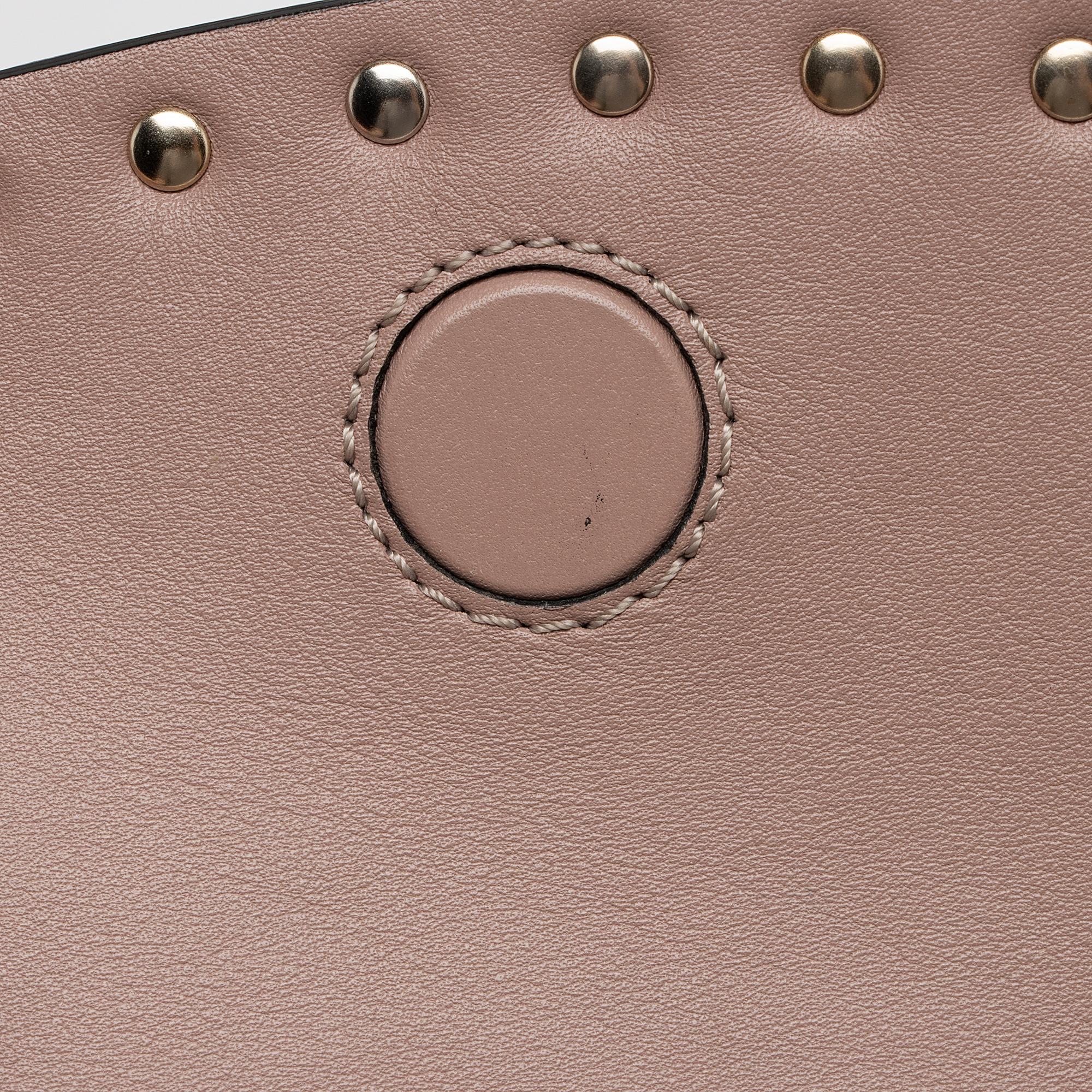 Valentino Leather Rockstud Convertible Shoulder Bag (SHF-TAm8sS)