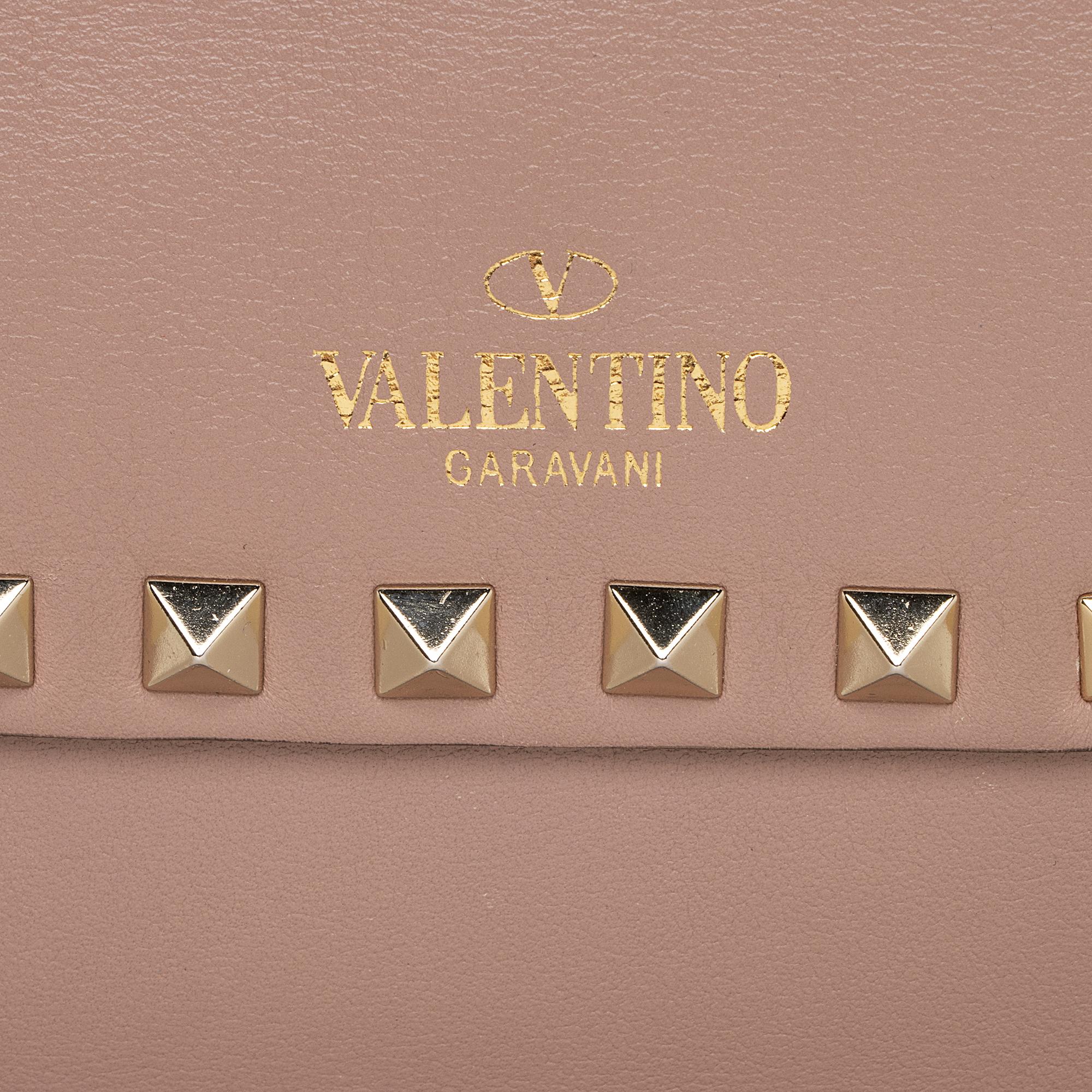 Valentino Leather Rockstud Convertible Shoulder Bag (SHF-TAm8sS)