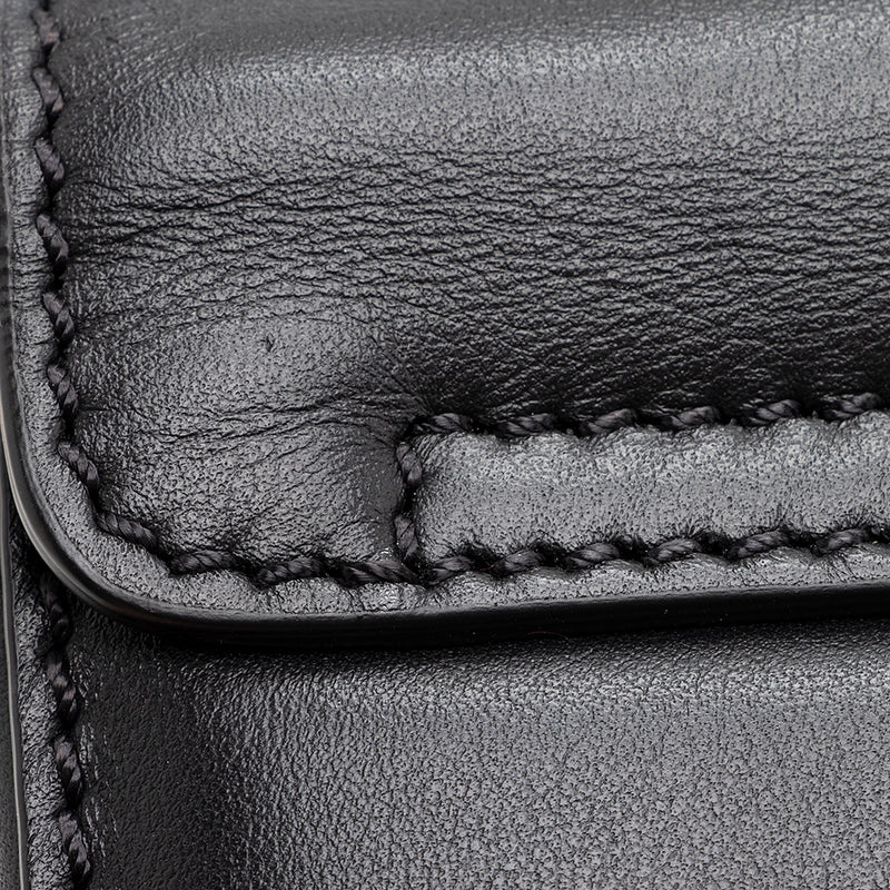 Valentino Leather Rockstud Glam Lock Shoulder Bag (SHF-20905)