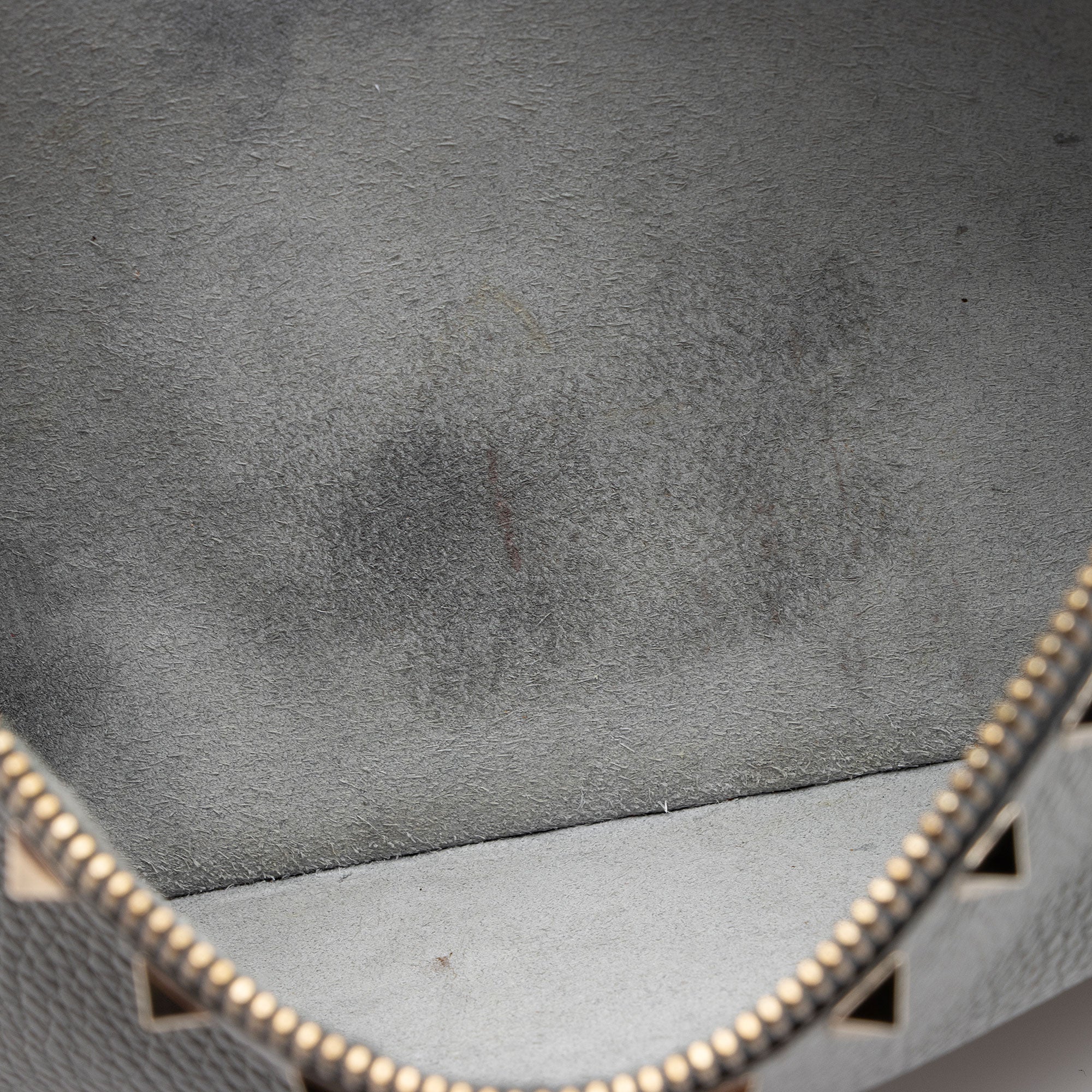 Valentino Leather Rockstud Large Flat Clutch