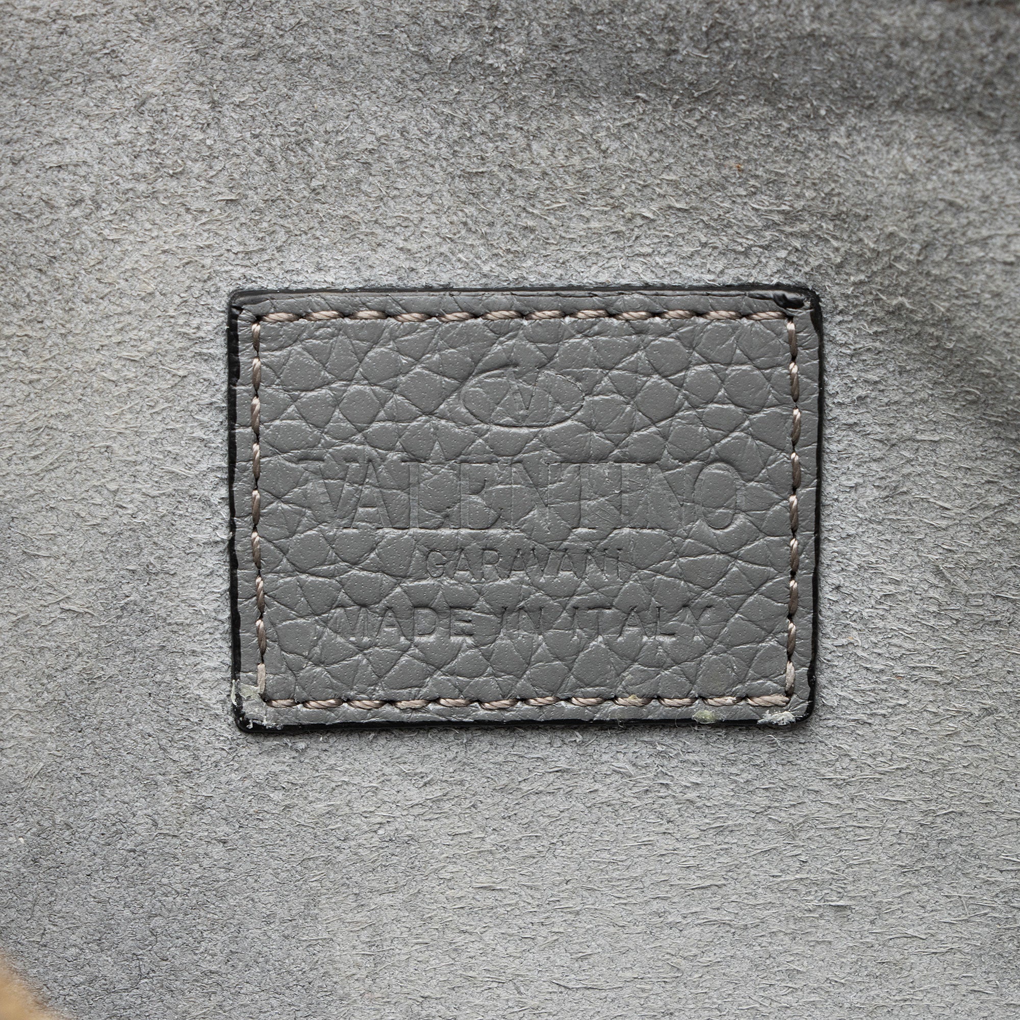 Valentino Leather Rockstud Large Flat Clutch