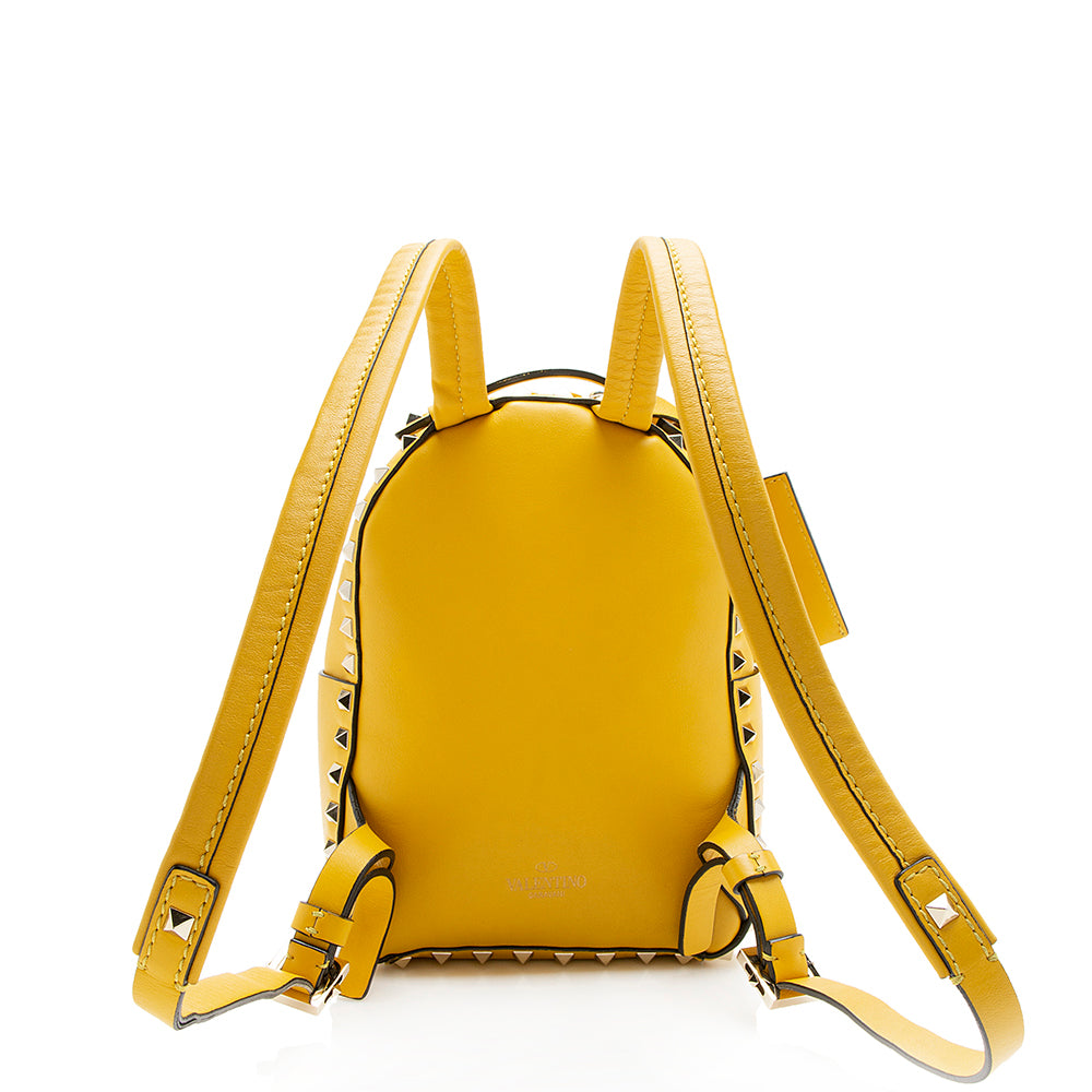 Valentino Leather Rockstud Mini Backpack (SHF-12265)