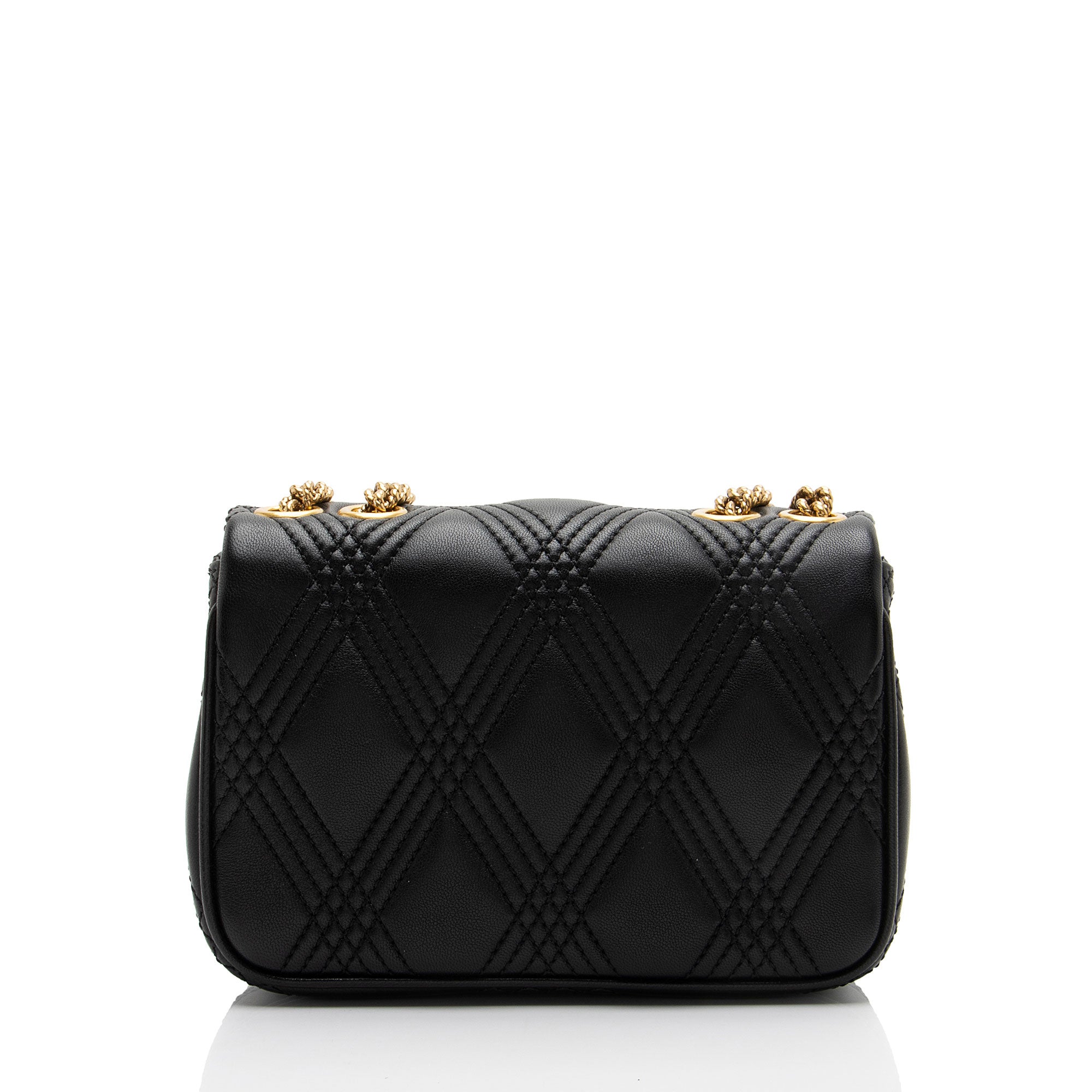 Valentino Leather Rockstud Quiltie 67 Small Shoulder Bag