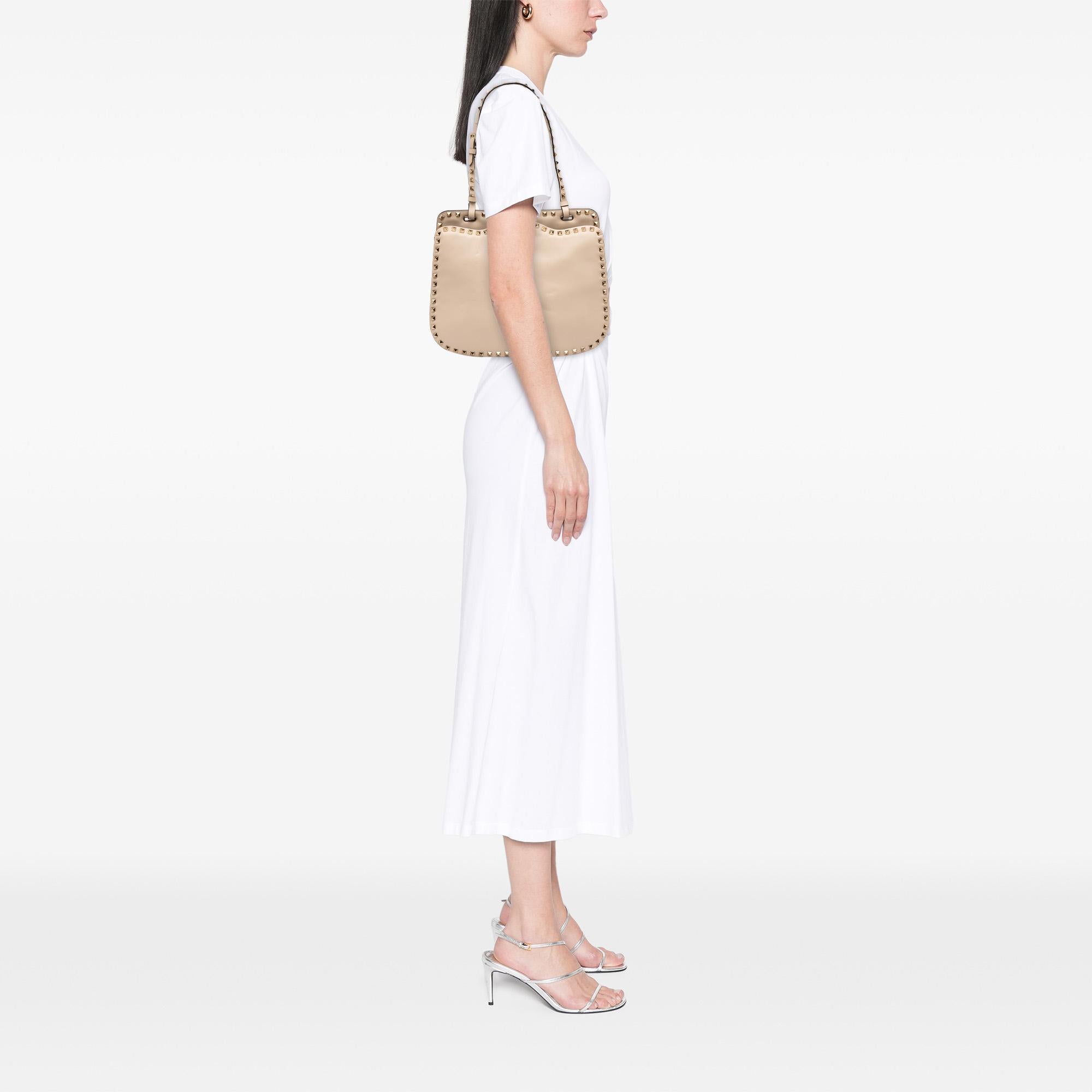 Valentino Leather Rockstud Shoulder Bag