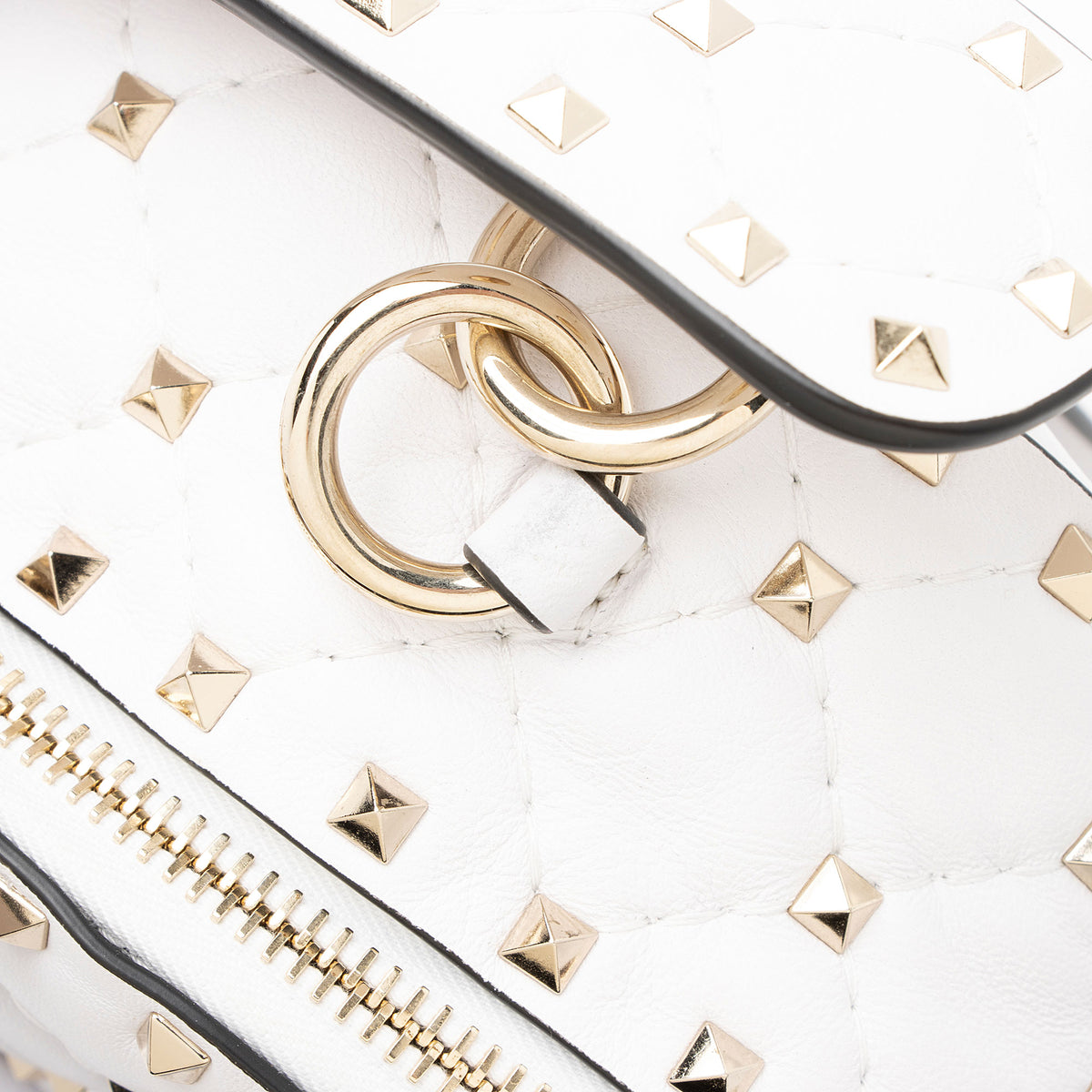 Valentino Leather Rockstud Spike Mini Backpack