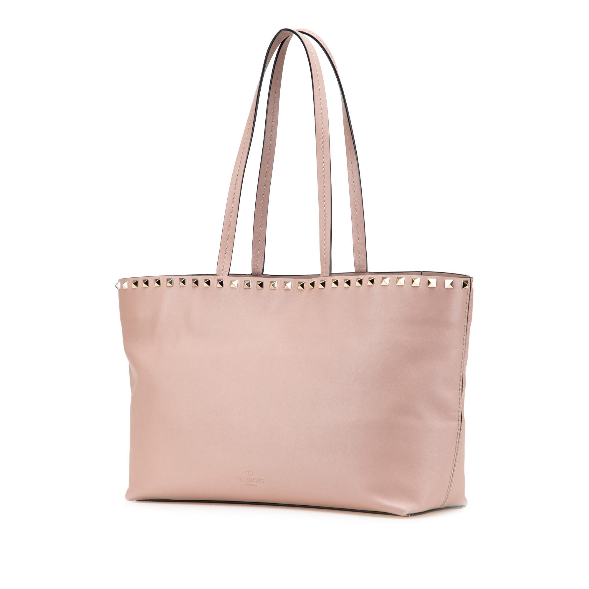 Valentino Leather Rockstud Tote