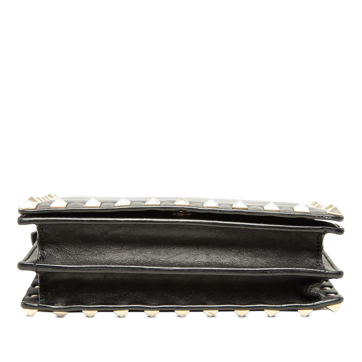 Valentino Leather Rockstud Wallet On Chain