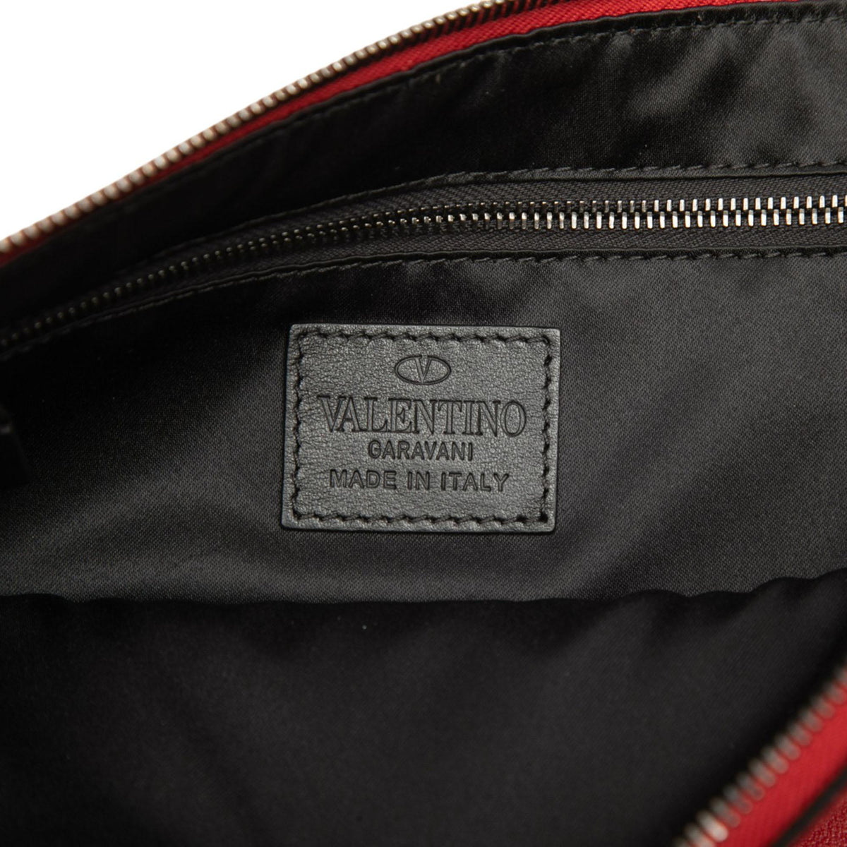 Valentino Leather Rockstud Wristlet Clutch