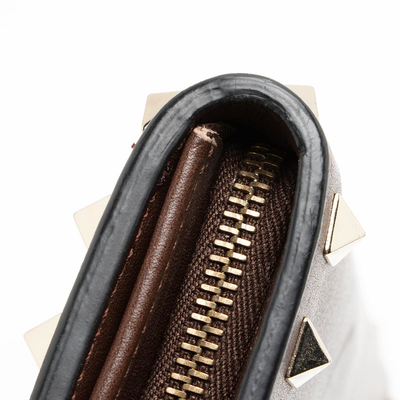 Valentino Leather Rockstud Wristlet (SHF-eFDTE0)