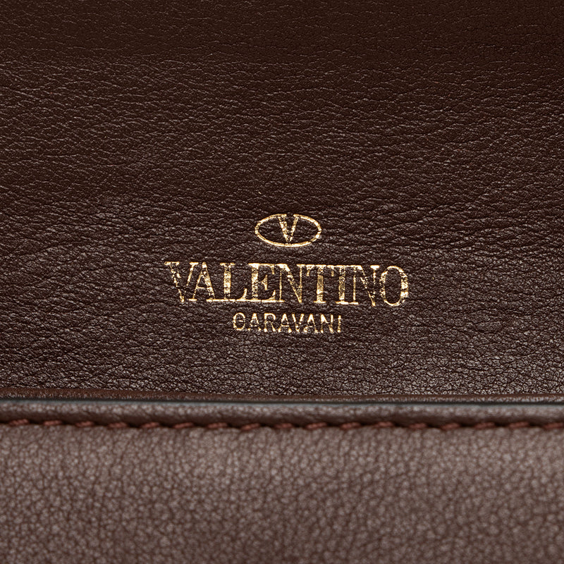 Valentino Leather Rockstud Wristlet (SHF-eFDTE0)