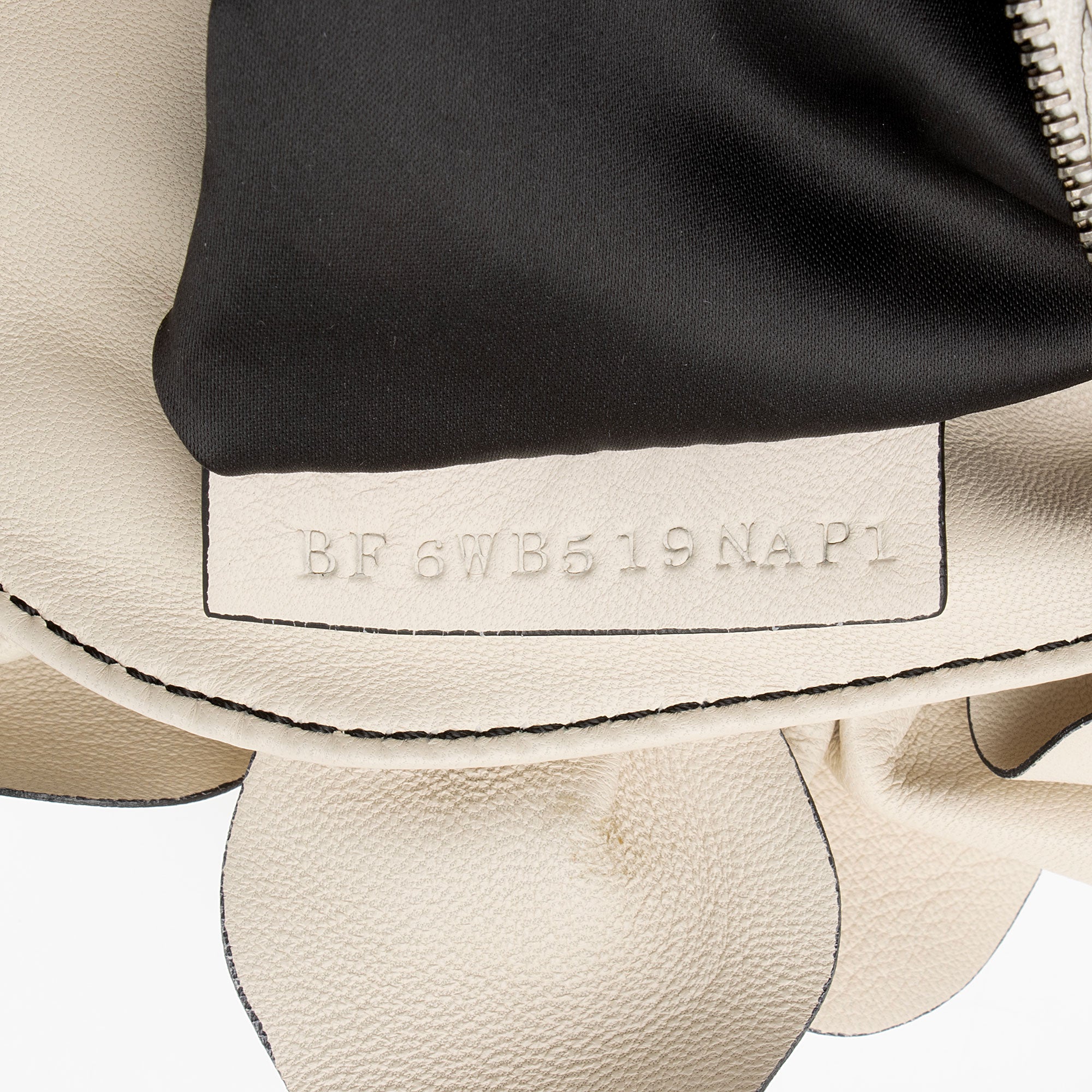 Valentino Leather Ruffle Satchel (SHF-FhNS97)