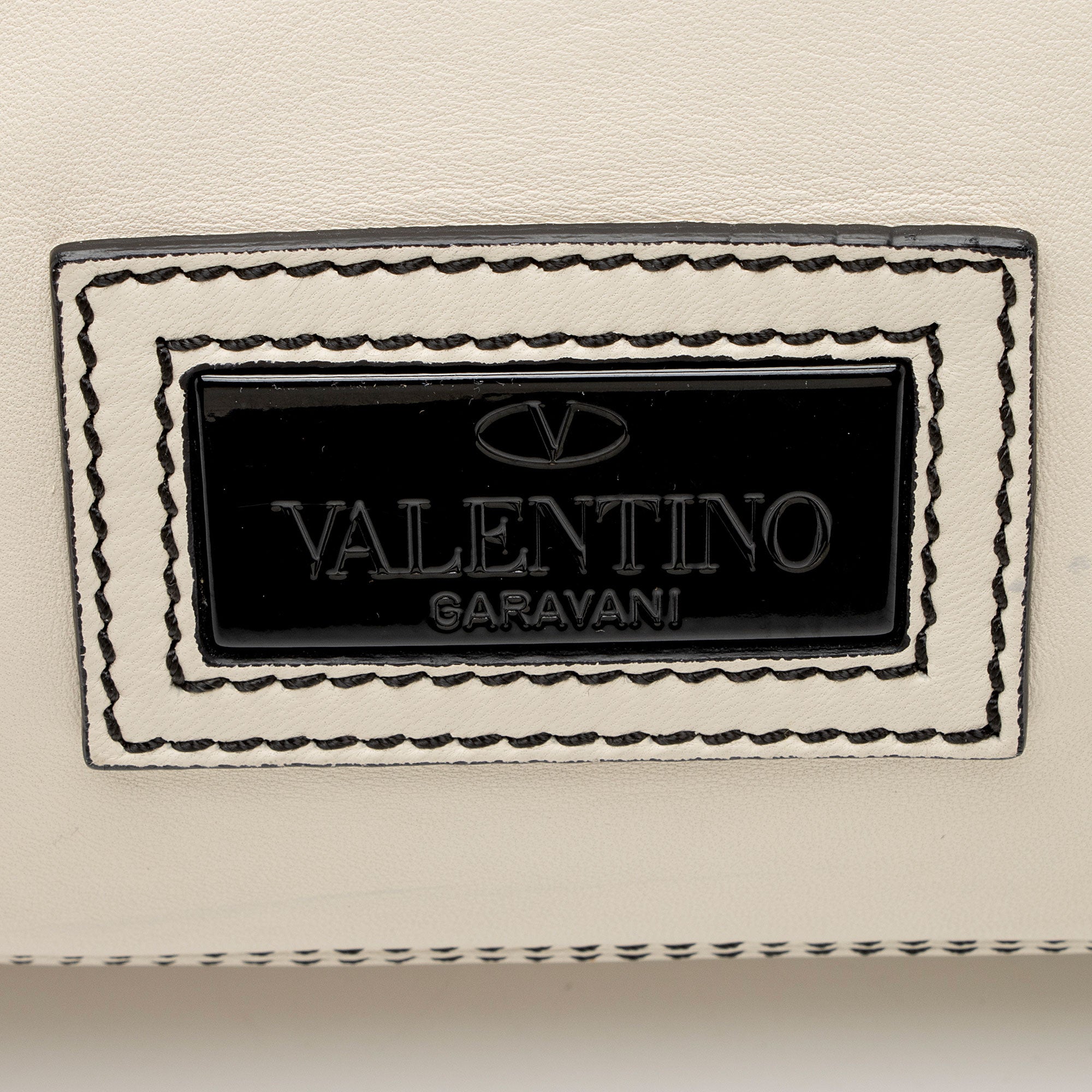 Valentino Leather Ruffle Satchel (SHF-FhNS97)