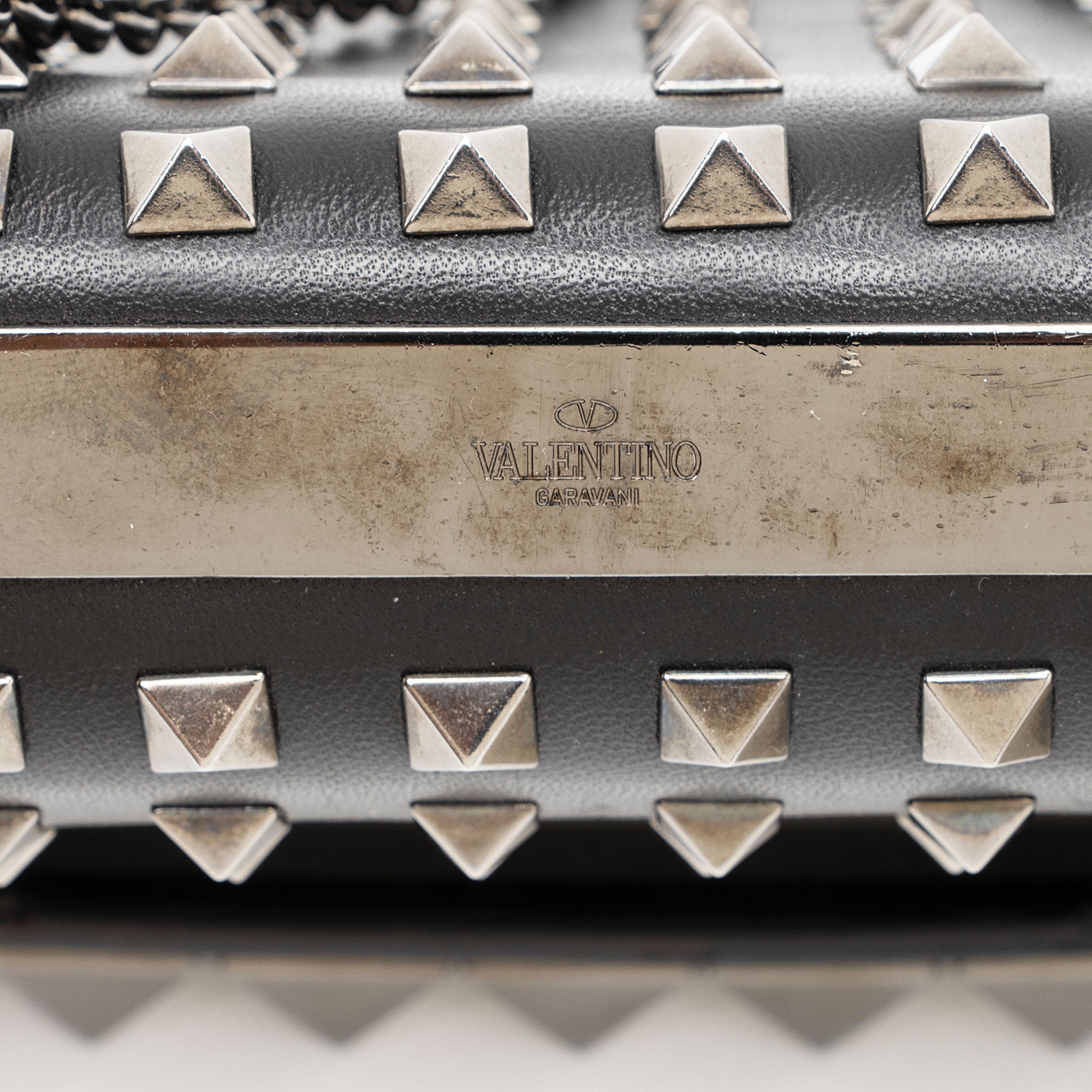 Valentino Leather Studded Va Va Voom Shoulder Bag