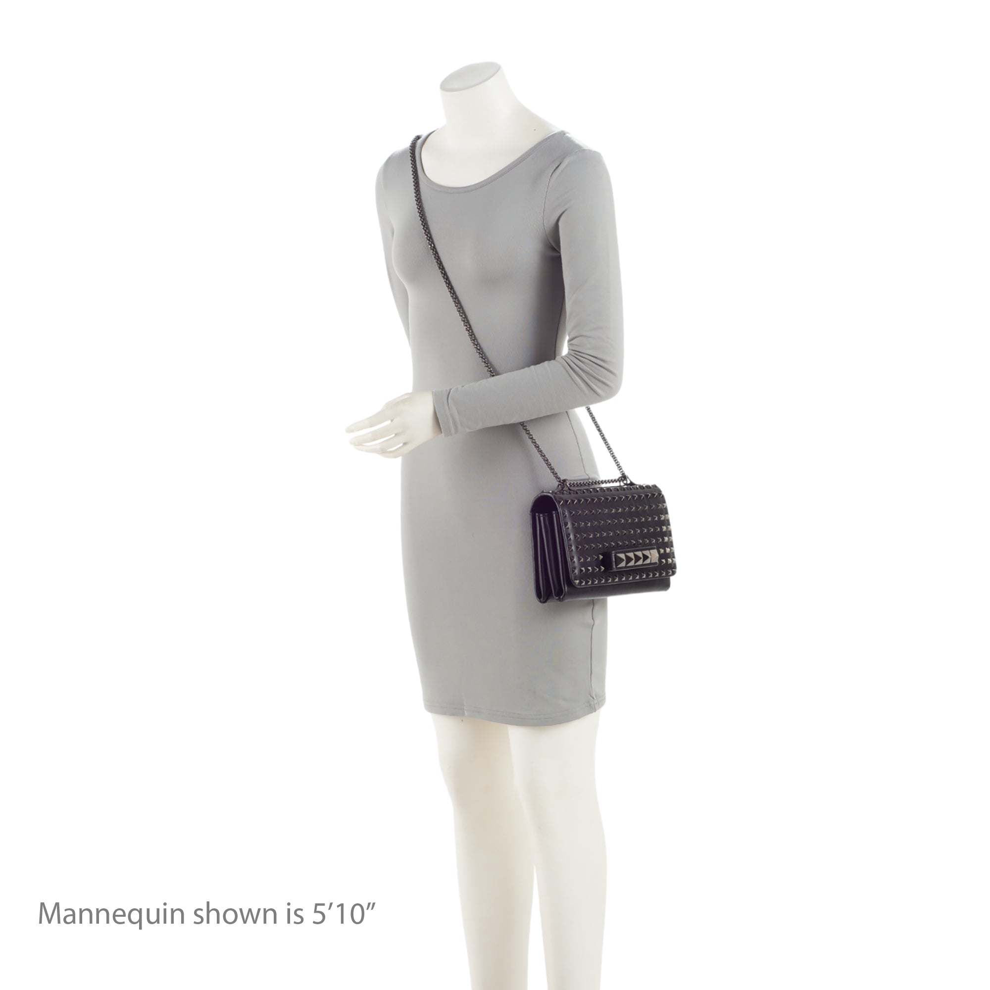 Valentino Leather Studded Va Va Voom Shoulder Bag