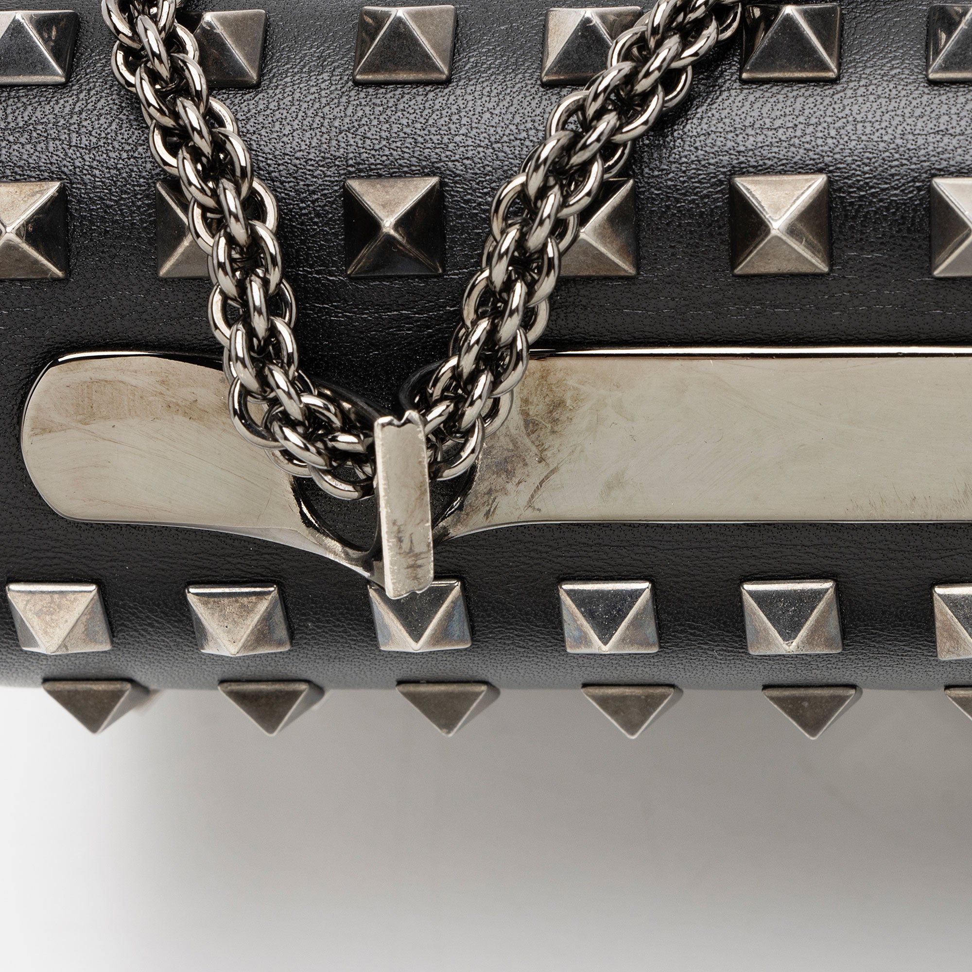 Valentino Leather Studded Va Va Voom Shoulder Bag