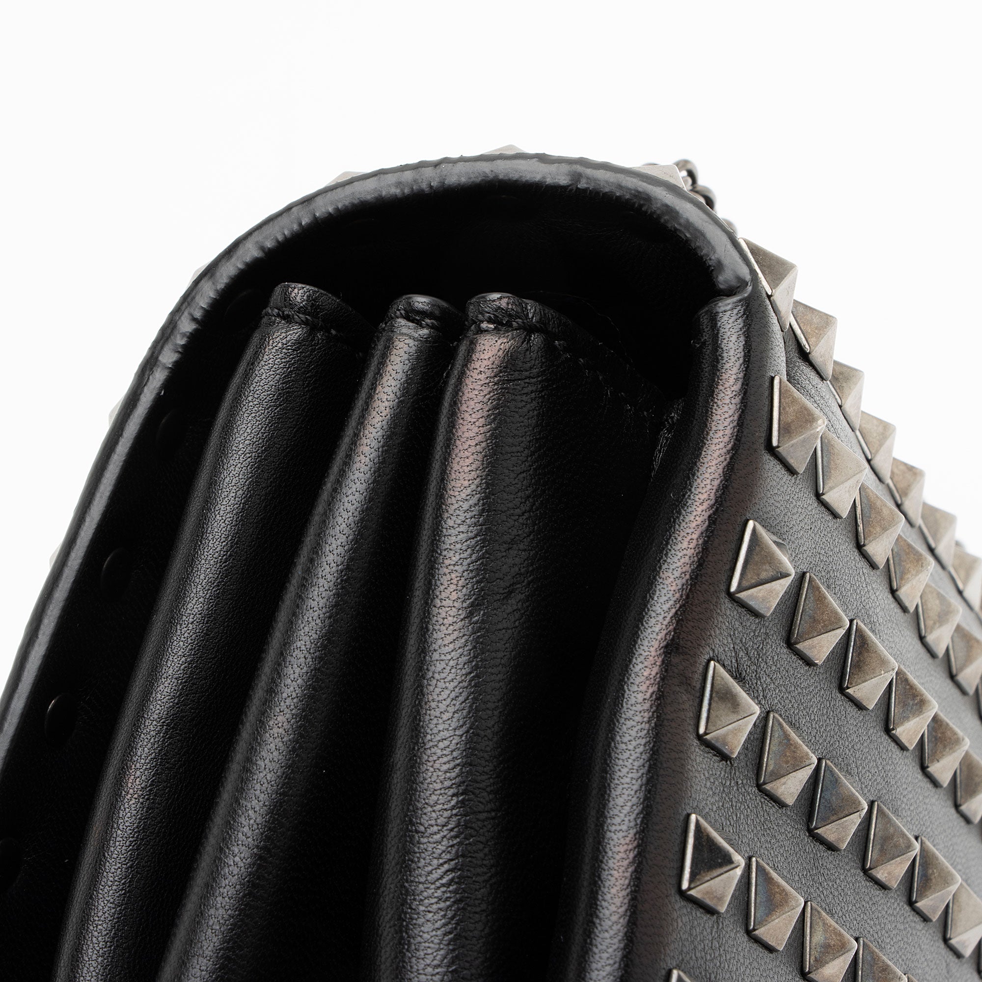 Valentino Leather Studded Va Va Voom Shoulder Bag