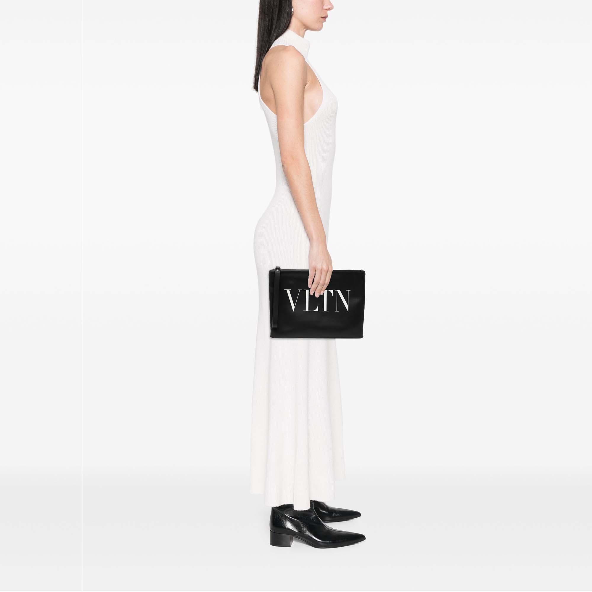 Valentino Leather VLTN Clutch