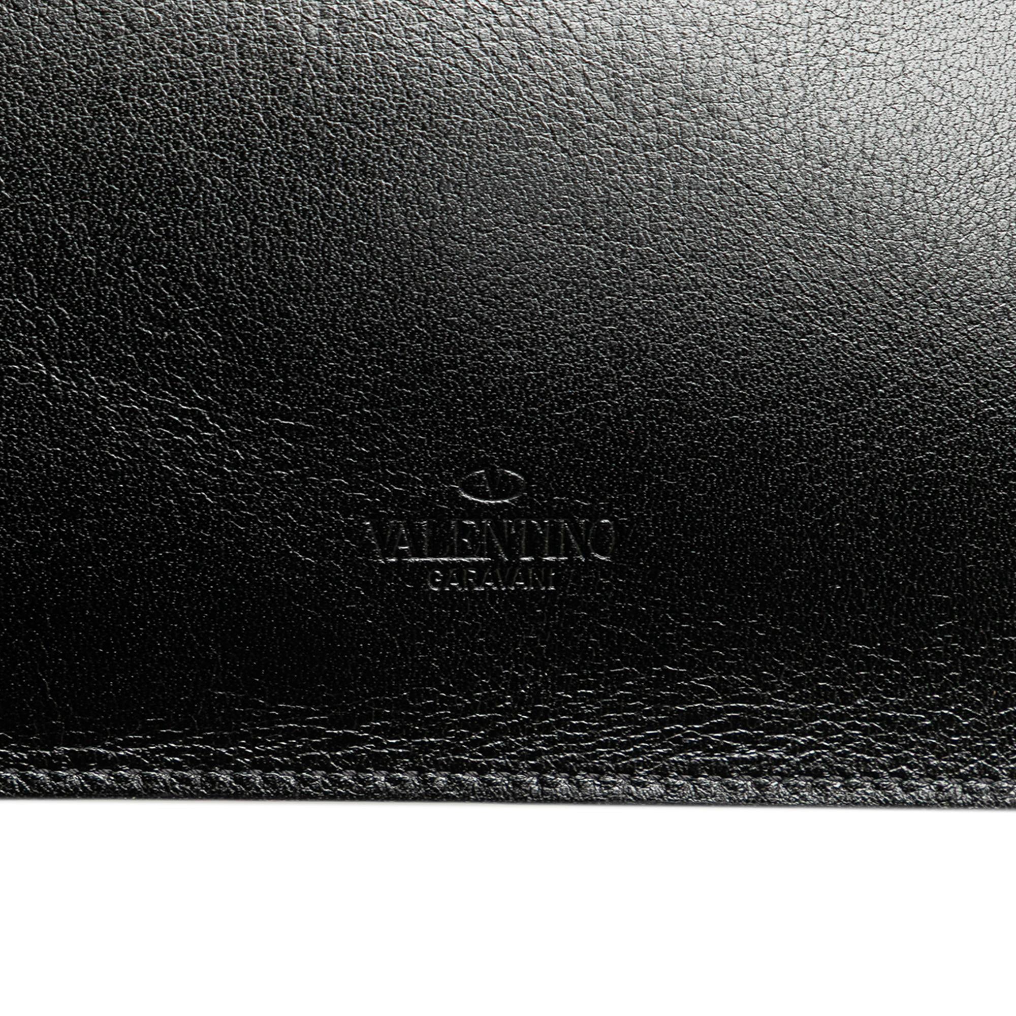 Valentino Leather VRing Neck Pouch