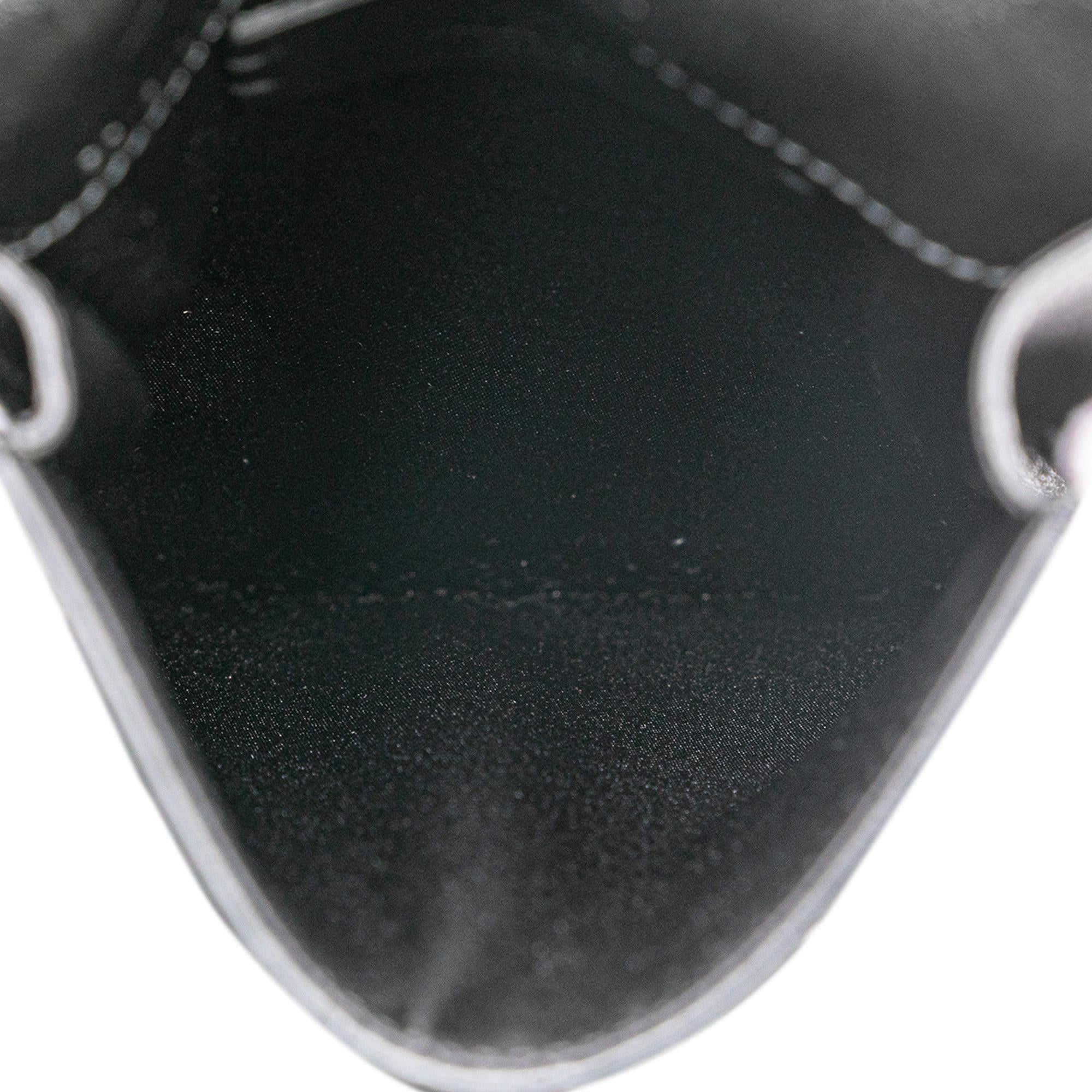 Valentino Leather VRing Neck Pouch